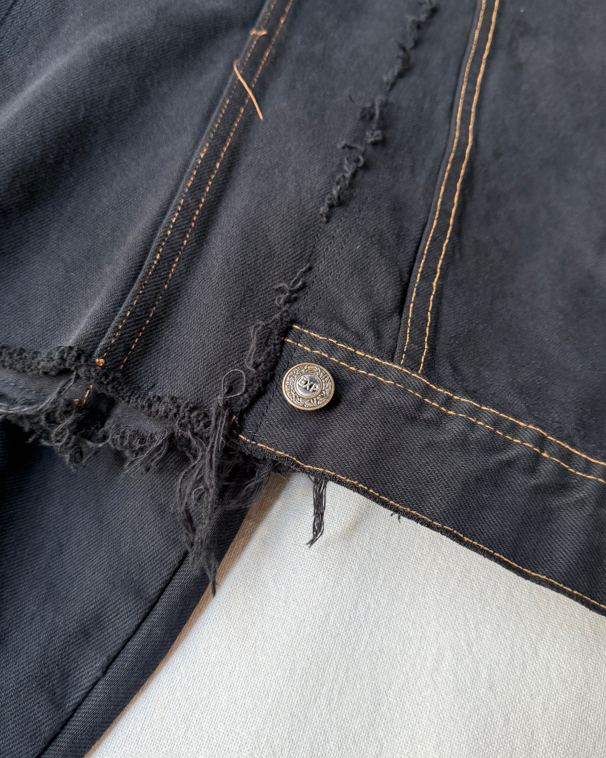 RE-030-F-05 / rebuild kimono denim jacket overdye 【A】