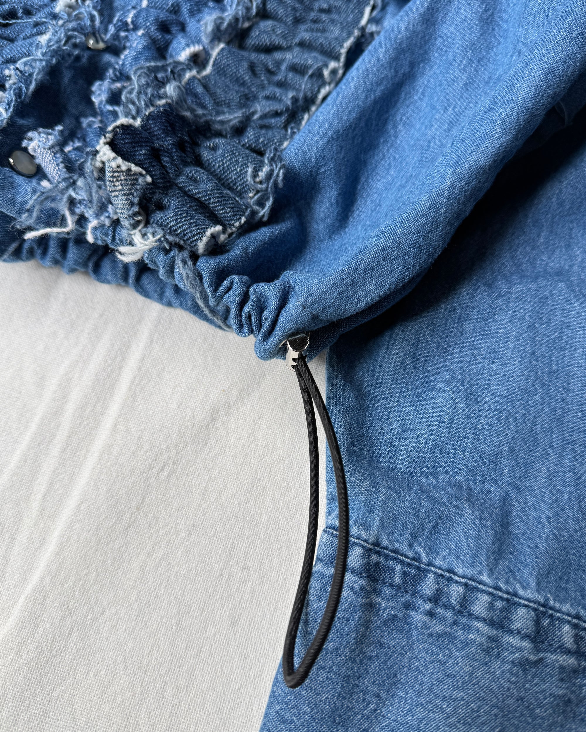 ID25-001-01-F / denim frill shirt【C】