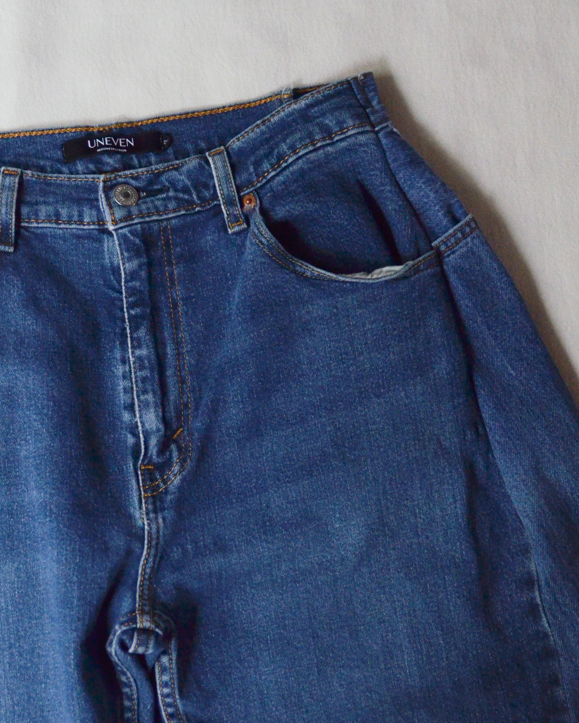 RE-010-18 / curve buggy denim【E】