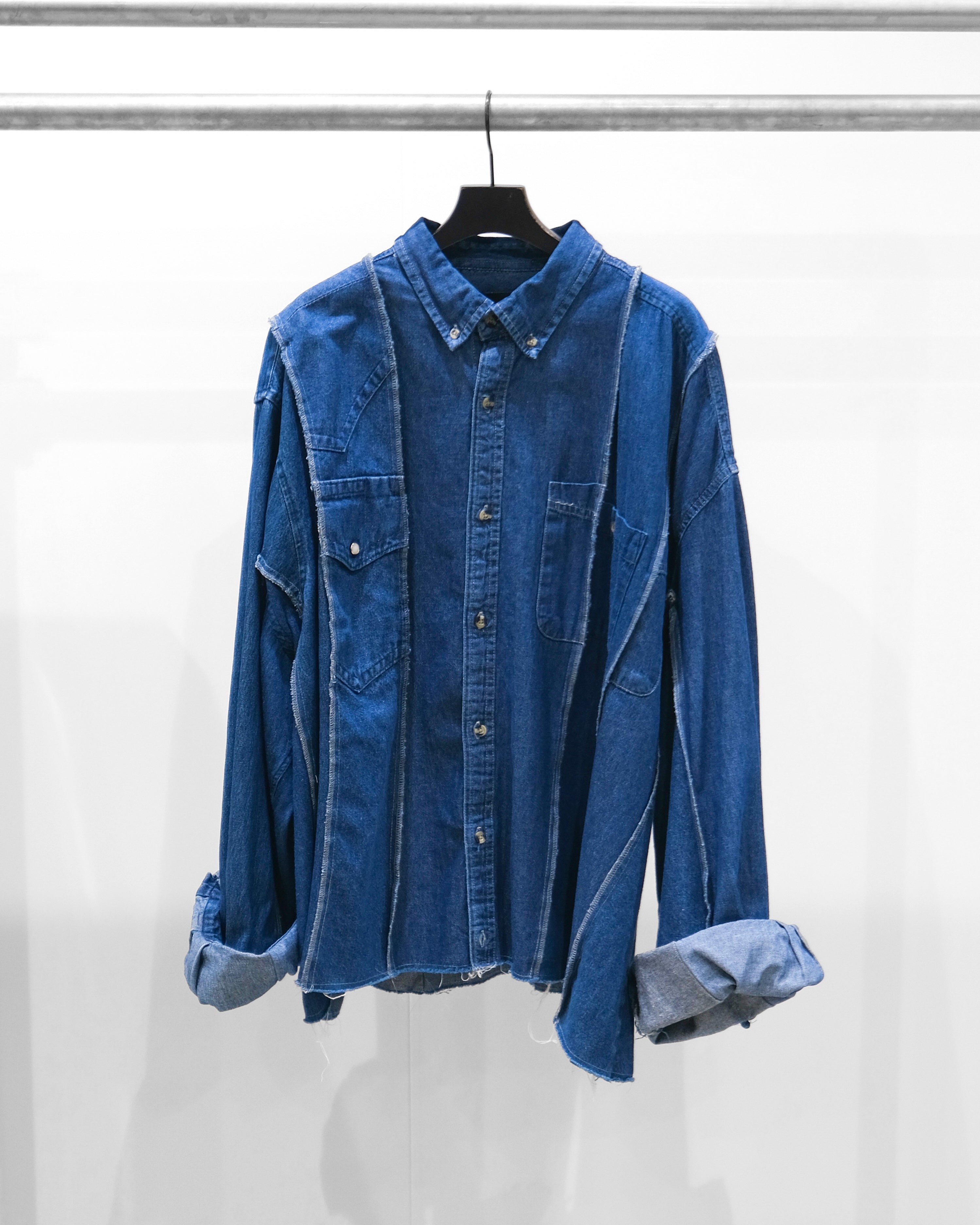 ID25-028-F / docking over denim shirt jacket【C】