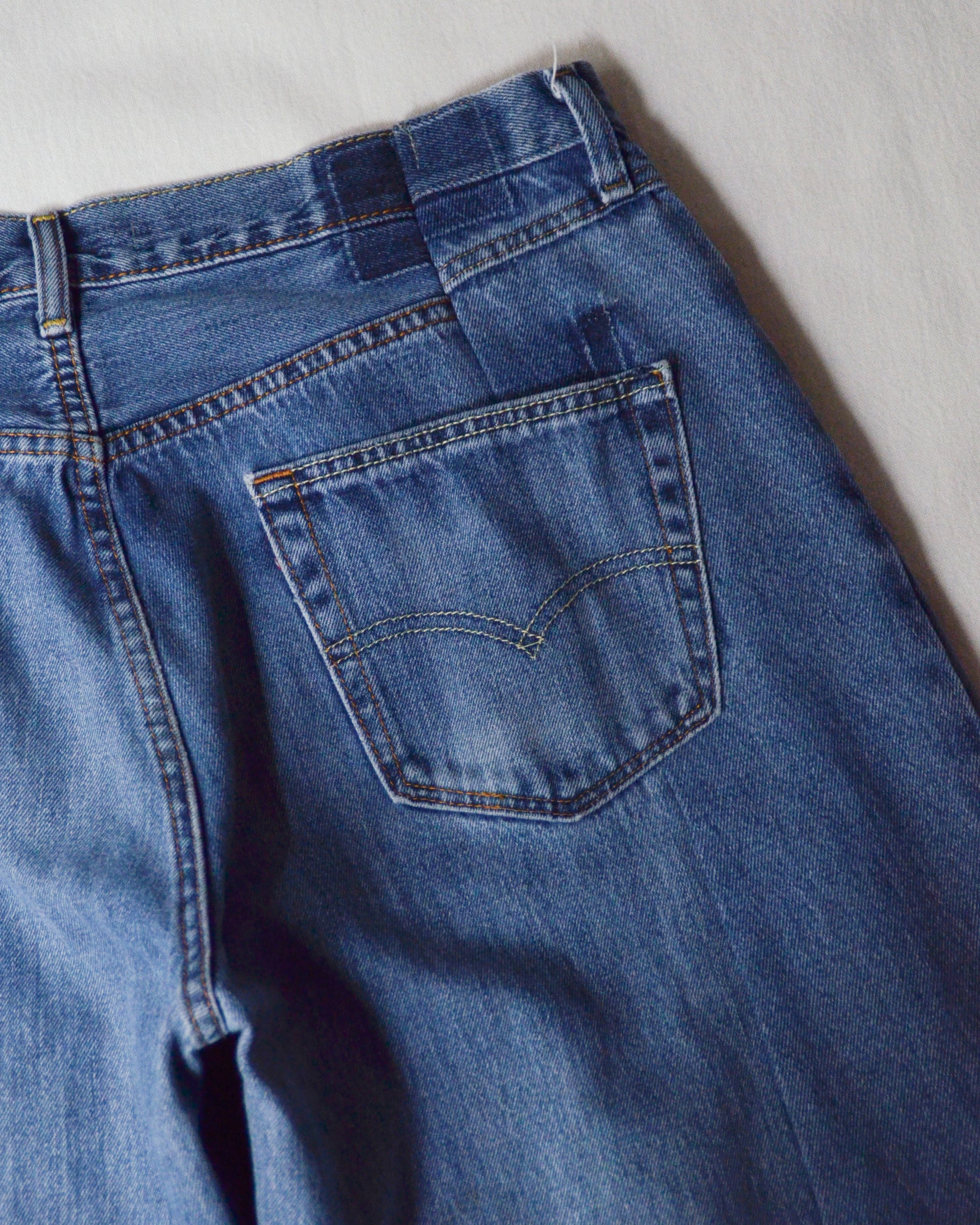 RE-010-18 / curve buggy denim【I】