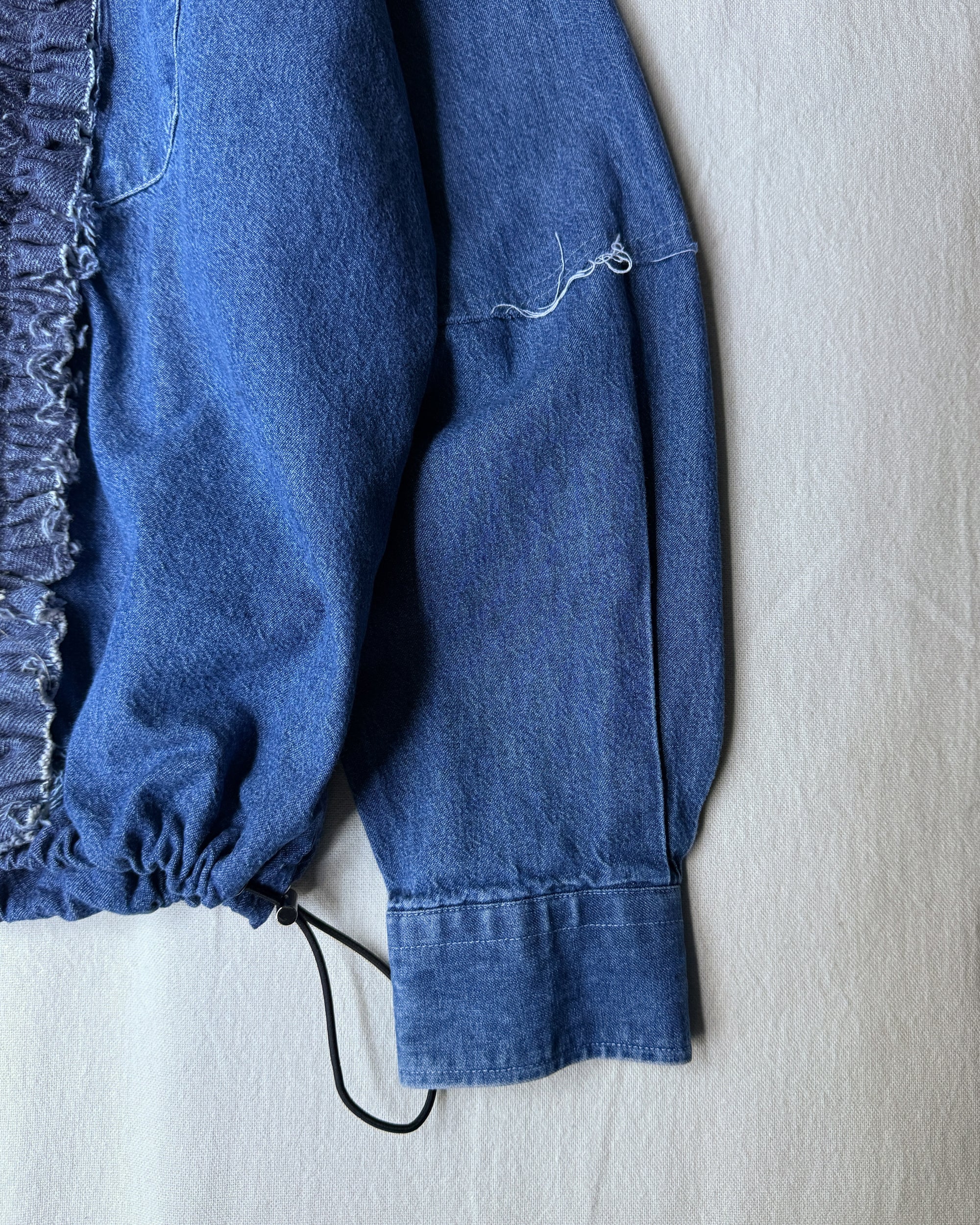 ID25-001-01-F / denim frill shirt【A】
