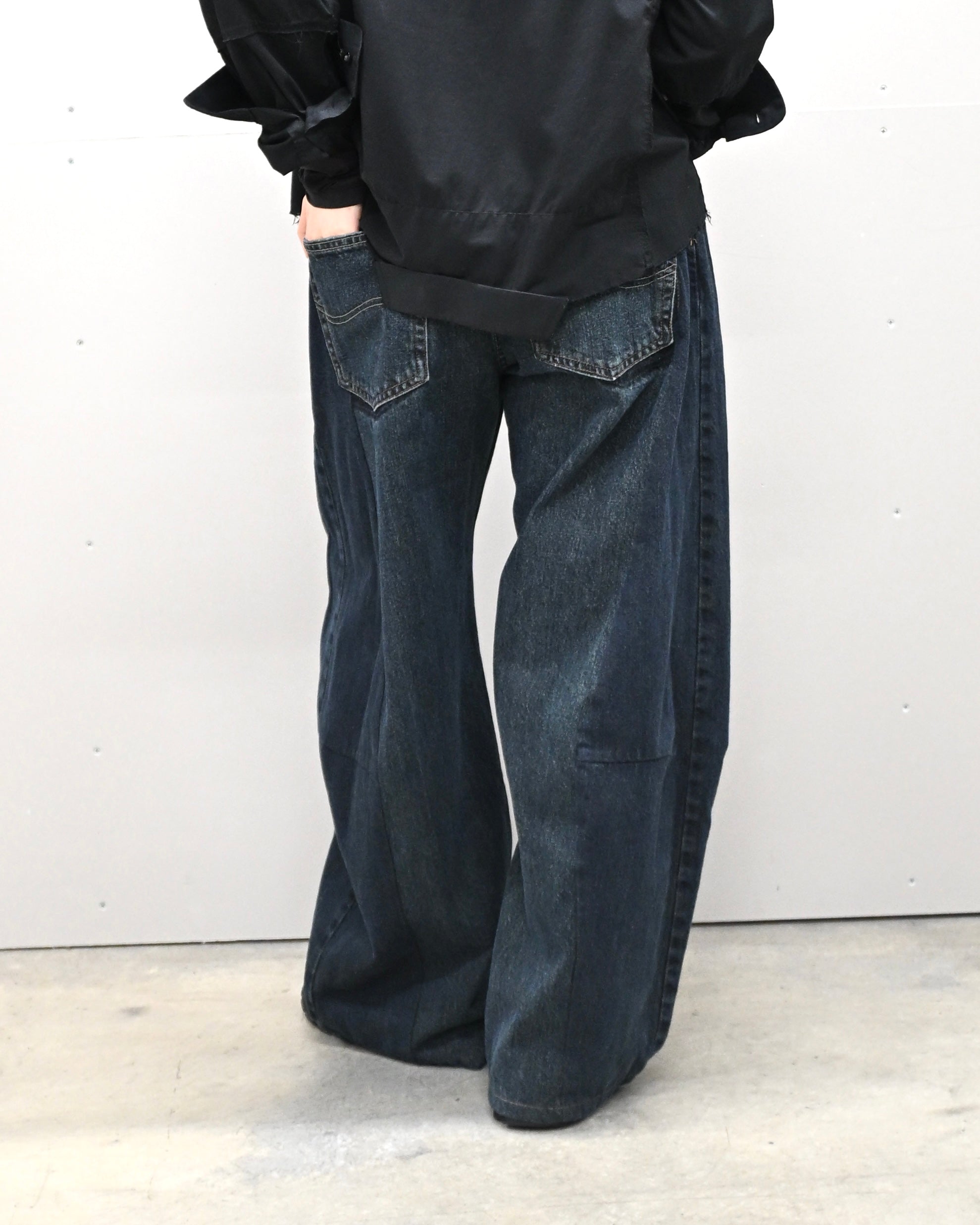 ID-001-15-S / curve buggy denim 【A】