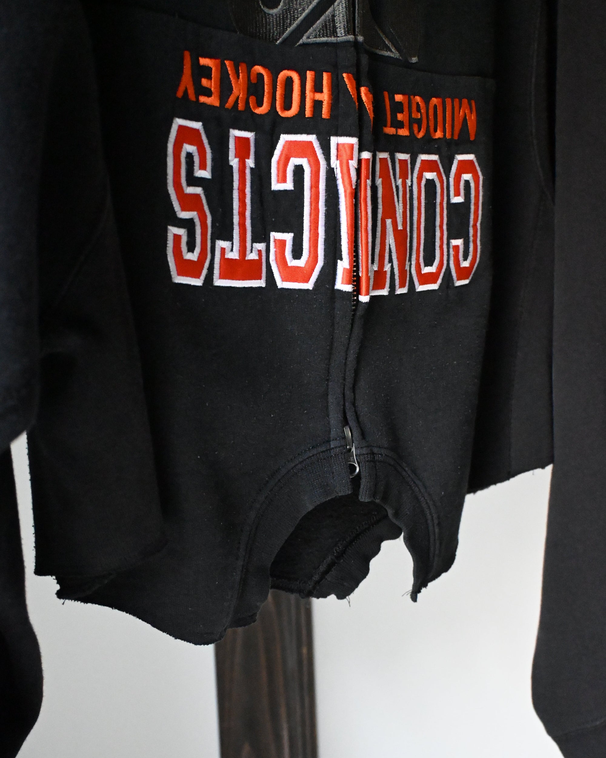 ID26-010-F / mirrored zip hoodie【A】