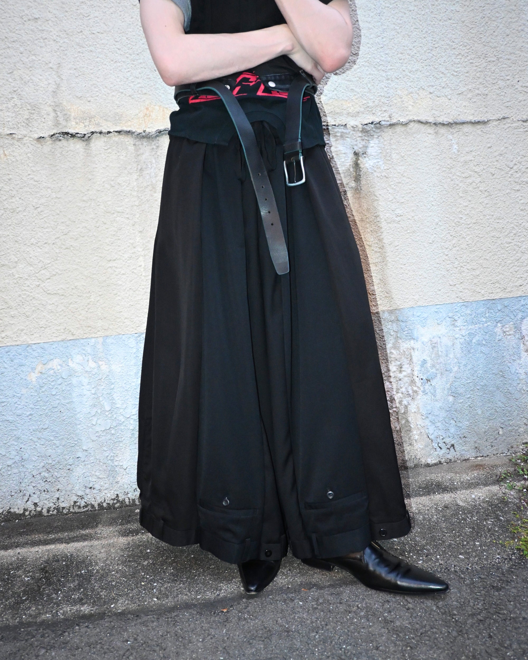 ID26-006-02-L / rebuild hakama slacks【A】