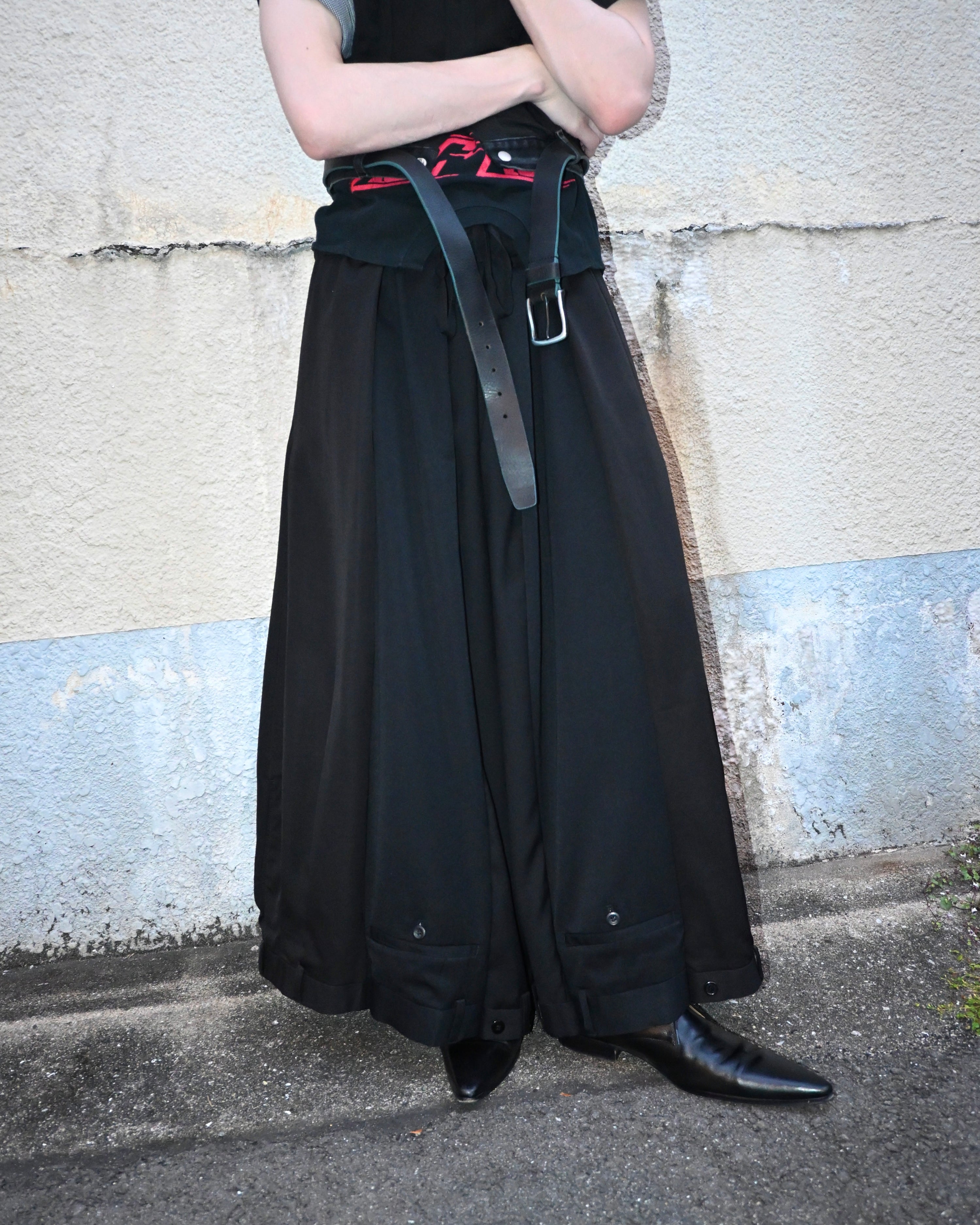 ID26-006-02-L / rebuild hakama slacks【A】