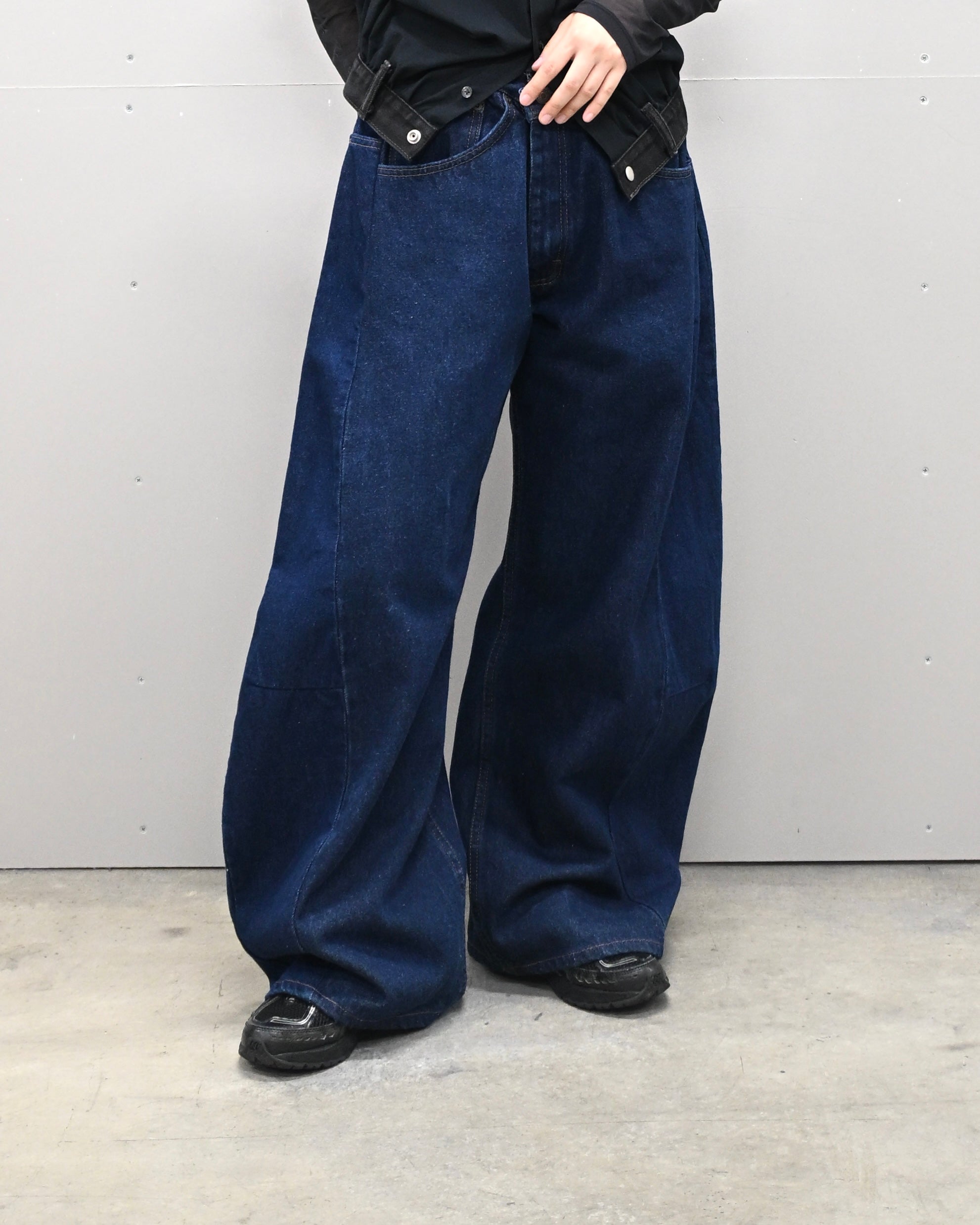 ID-001-14-L / curve buggy denim 【A】