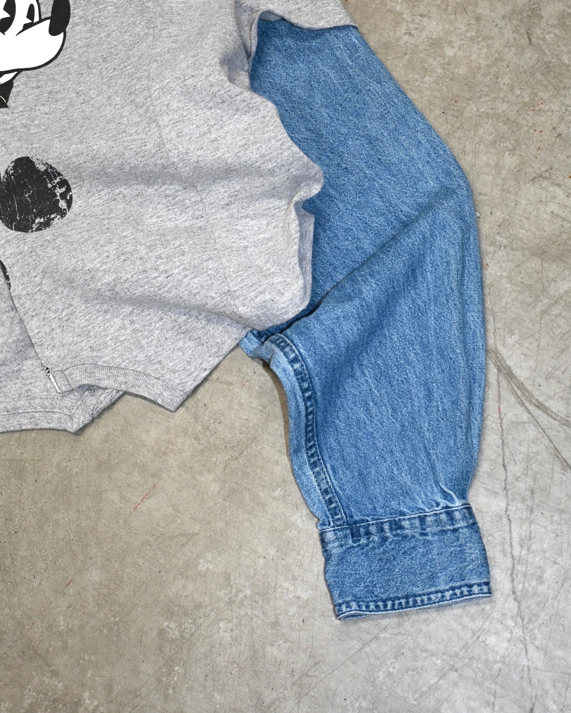 ID26-038-F / layered zip mickey top【A】