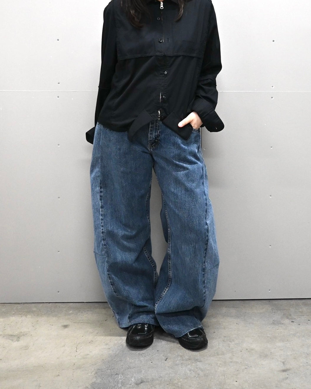 ID-001-09-M / curve buggy denim 【A】