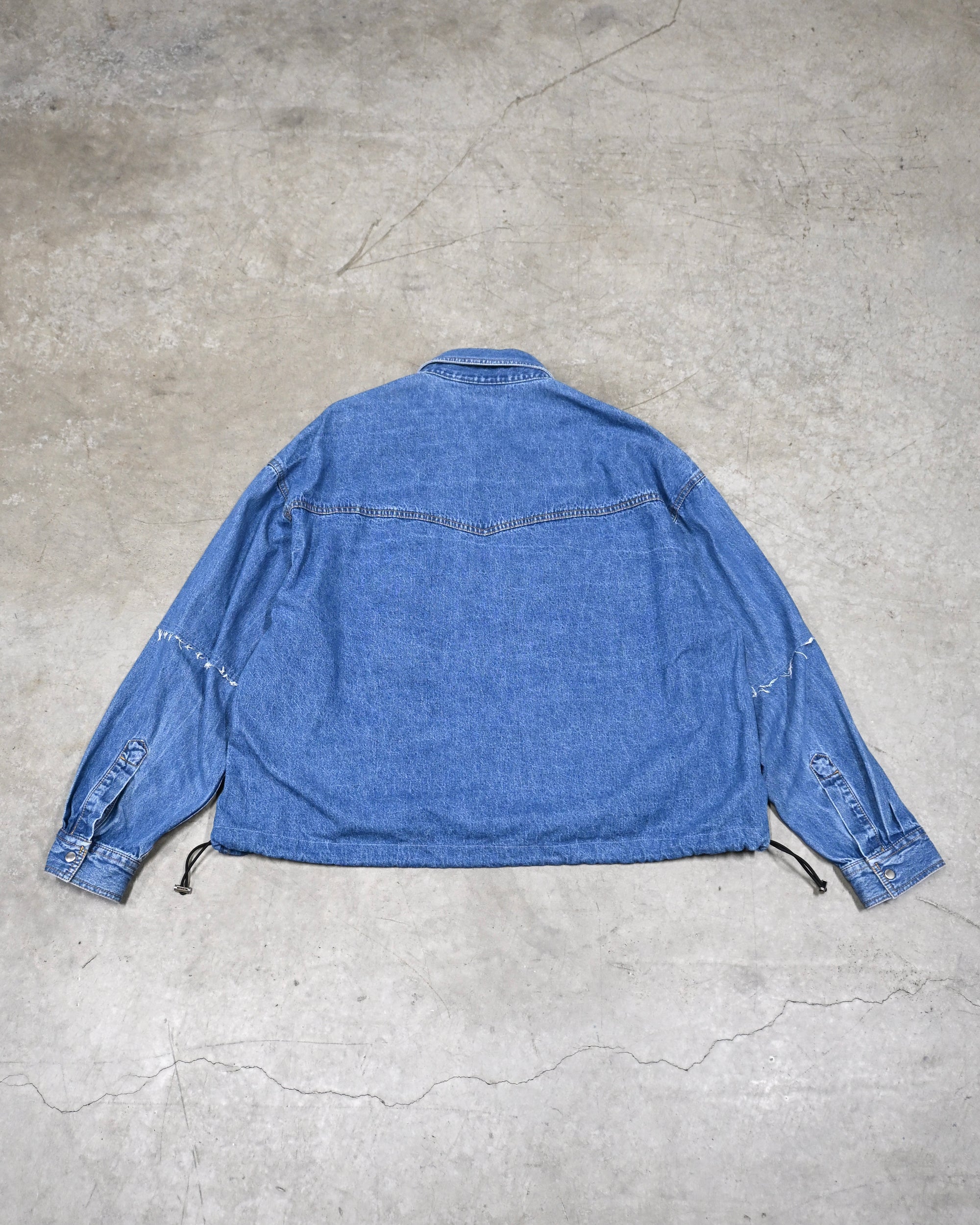 ID26-014-04-F / denim frill shirt 【A】