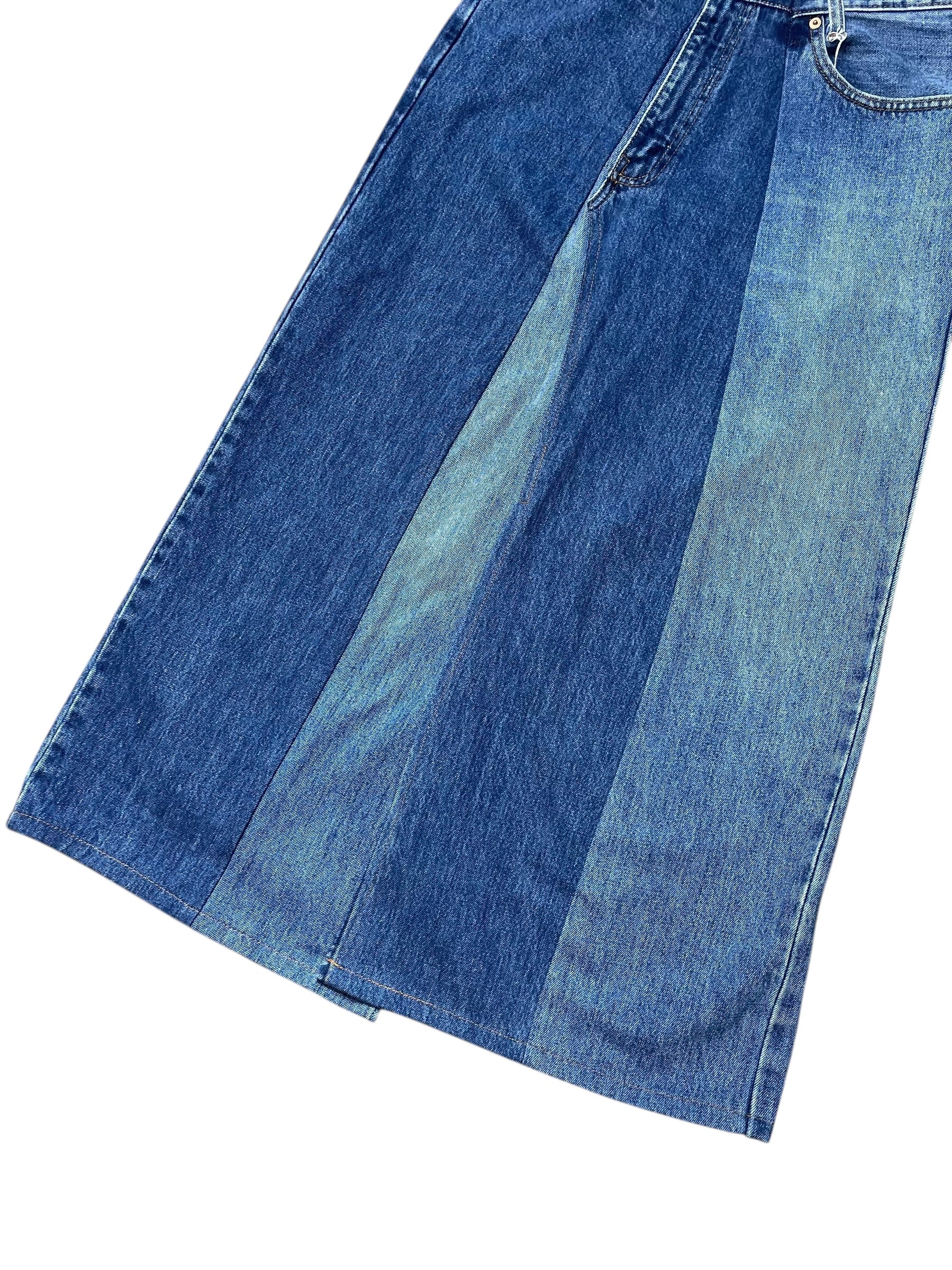 RE-028/asymmetry denim skirt【B】
