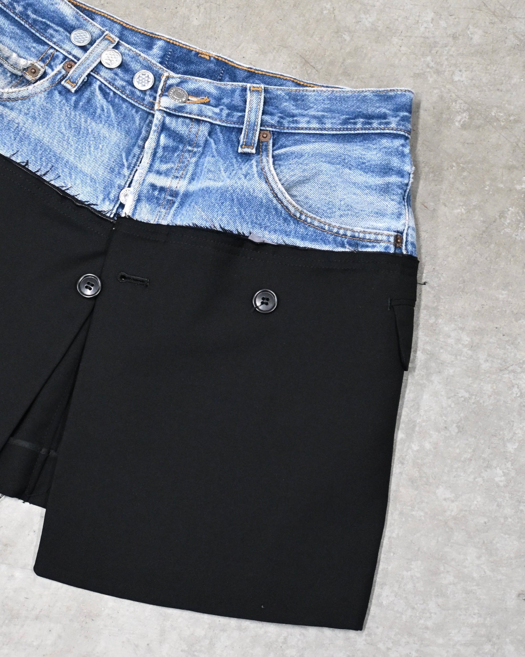 ID26-022-01-M / fake layered skirt 【A】