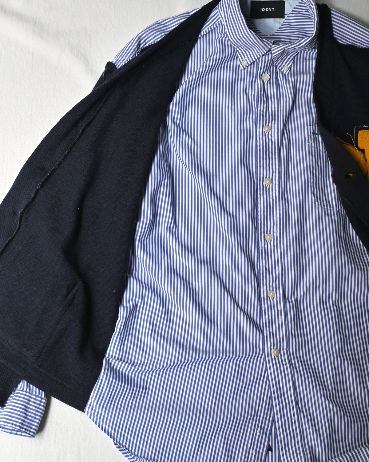 ID26-047-F / fake layered vintage cardigan 【A】