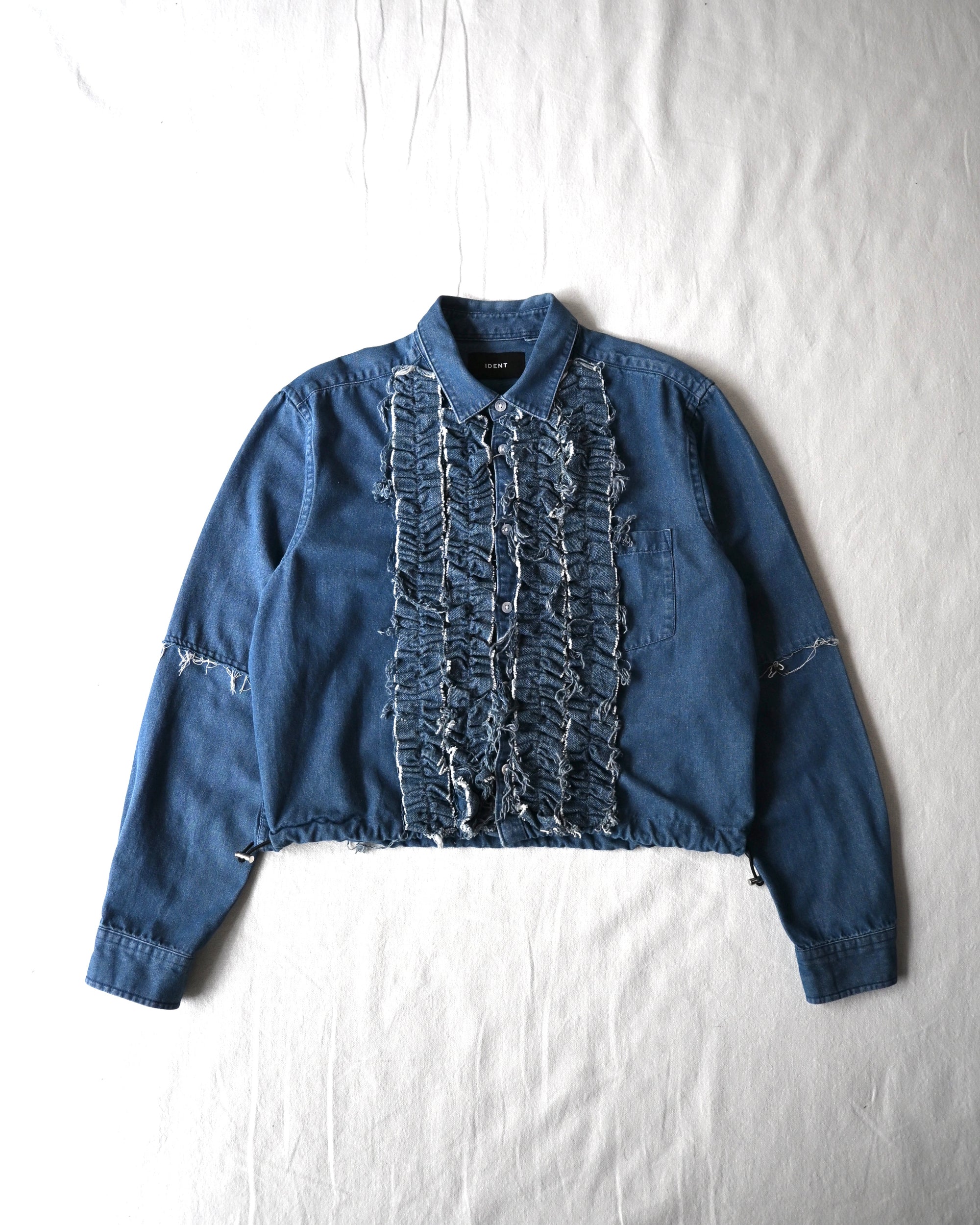 ID26-014-01-F / denim frill shirt 【A】