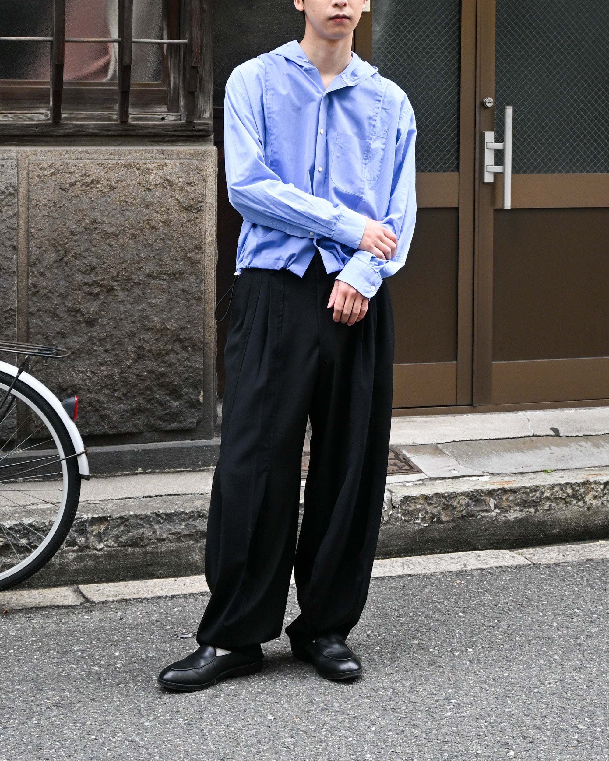 ID26-015-01-F / docking shirt hoodie 【B】