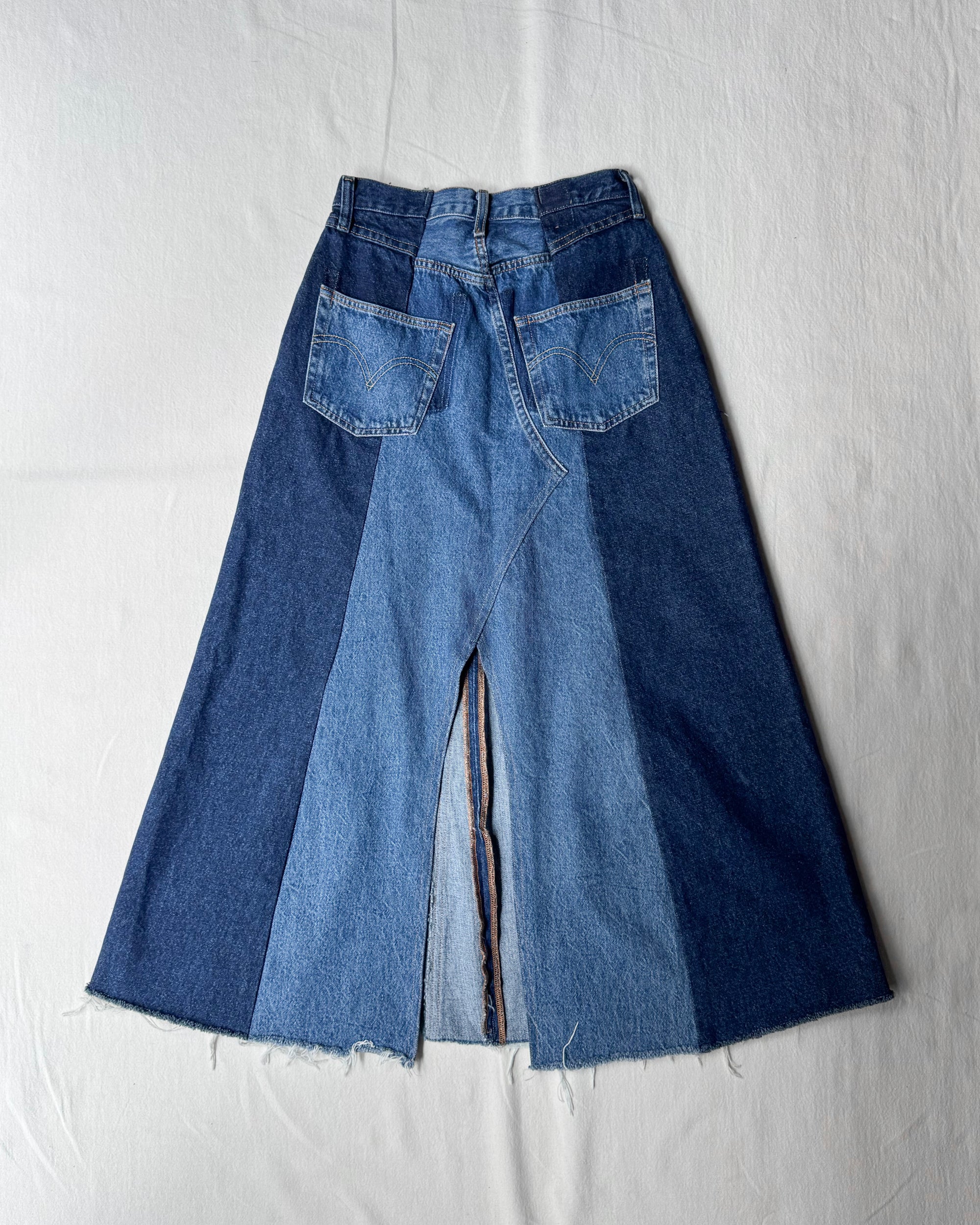 ID25-020-S-01 / rebuild denim skirt【A】