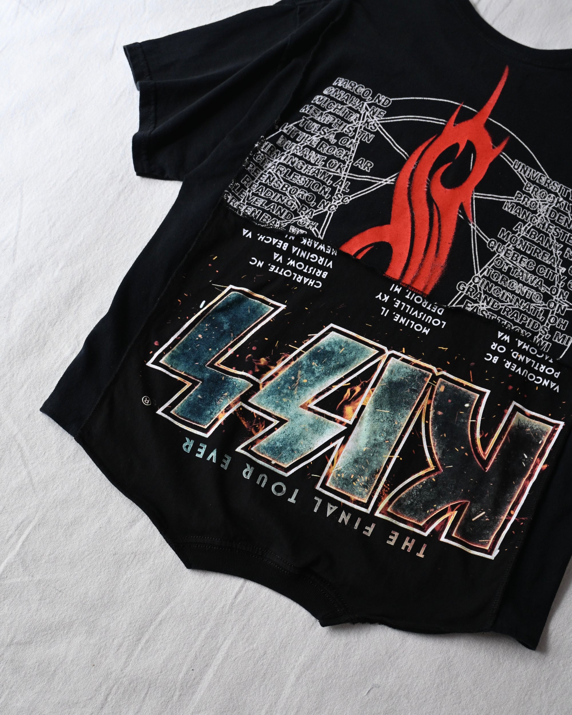 ID26-028-F / mirrored band tee【A】