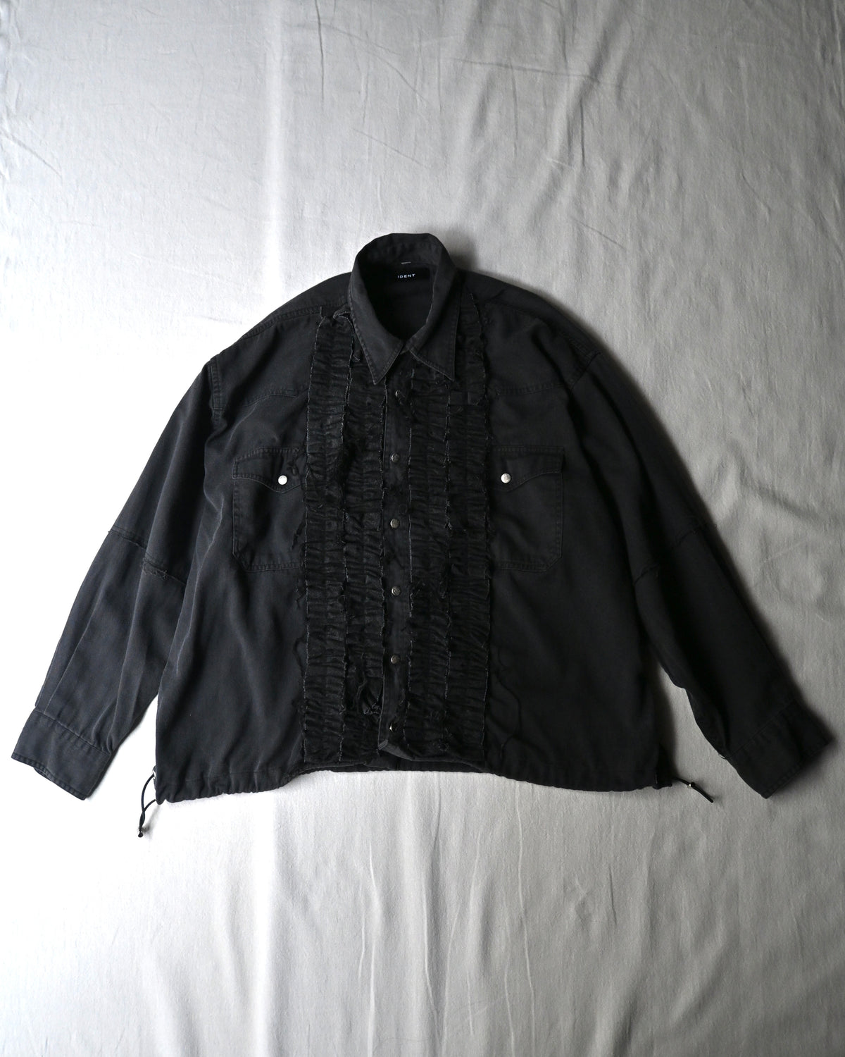 ID26-014-07-F / denim frill shirt【B】
