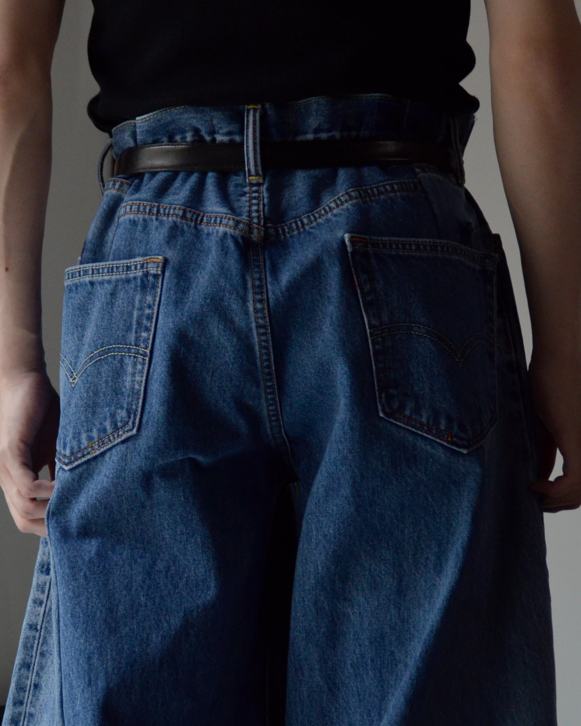 RE-010-18 / curve buggy denim【J】