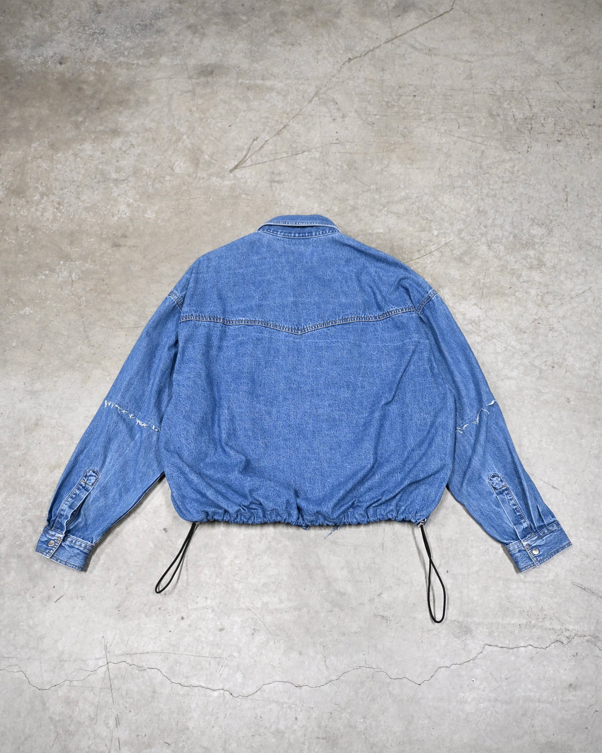 ID26-014-04-F / denim frill shirt 【A】
