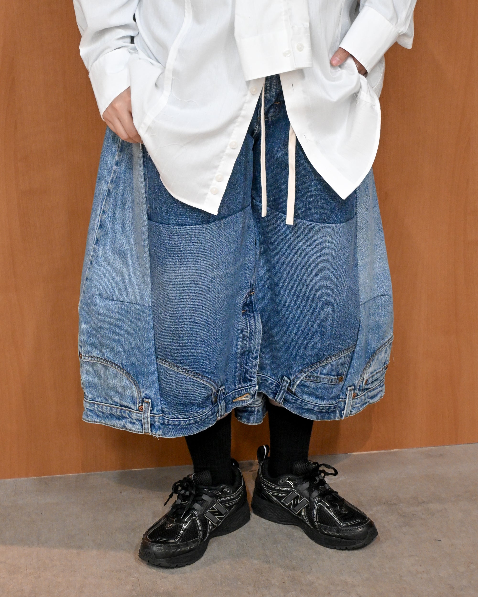 ID26−021-02-F / donut denim pant【A】
