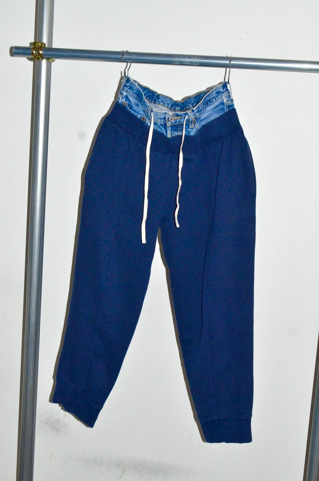 ID26-003-F / docking double waist sweat pant【B】