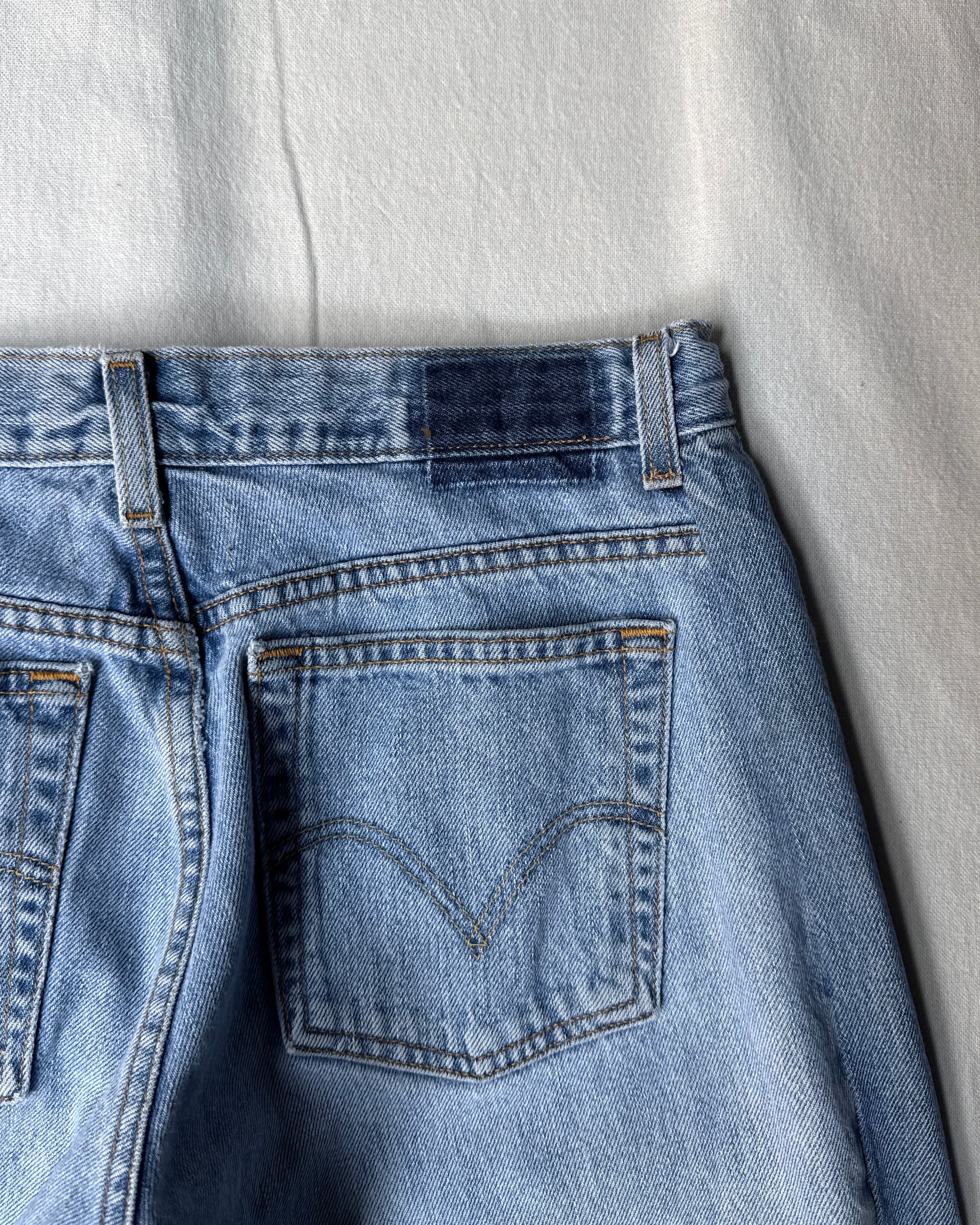 ID25-005-01-F / wide leg easy denim【F】