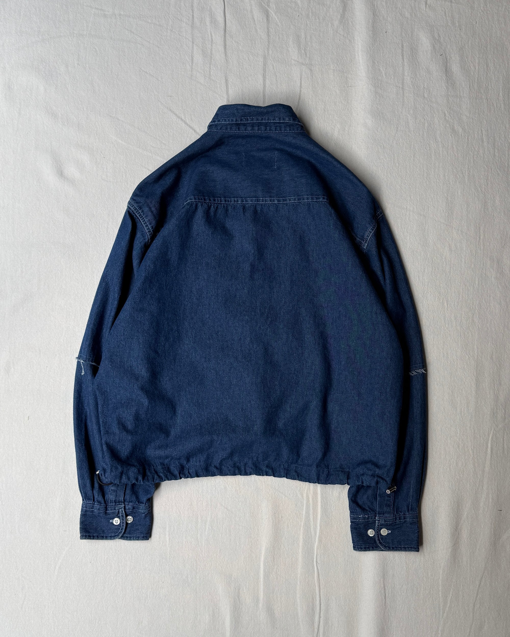 ID25-001-01-F / denim frill shirt【B】