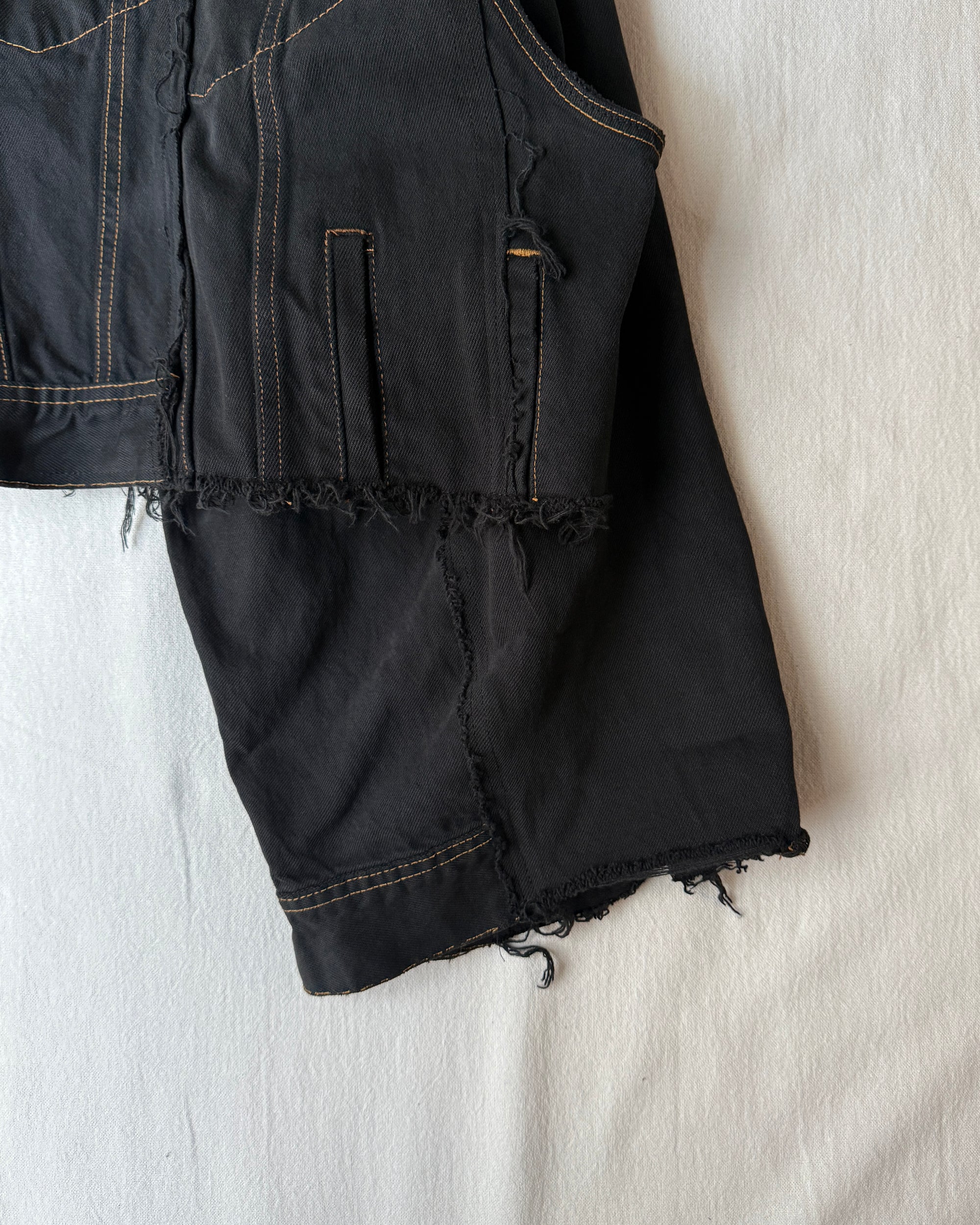 RE-030-F-05 / rebuild kimono denim jacket overdye 【A】