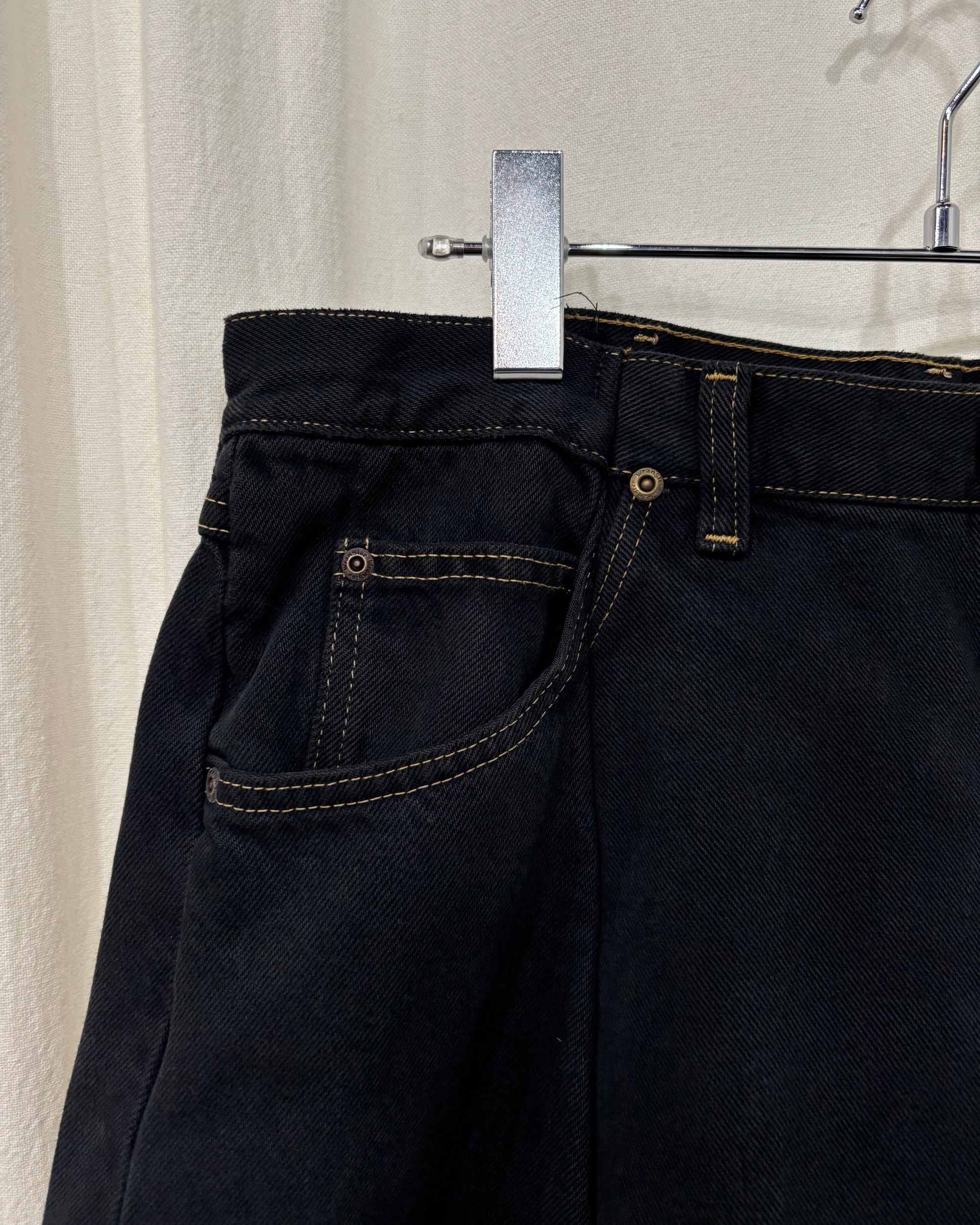 ID-005–06-XL / curve buggy denim overdyed【A】