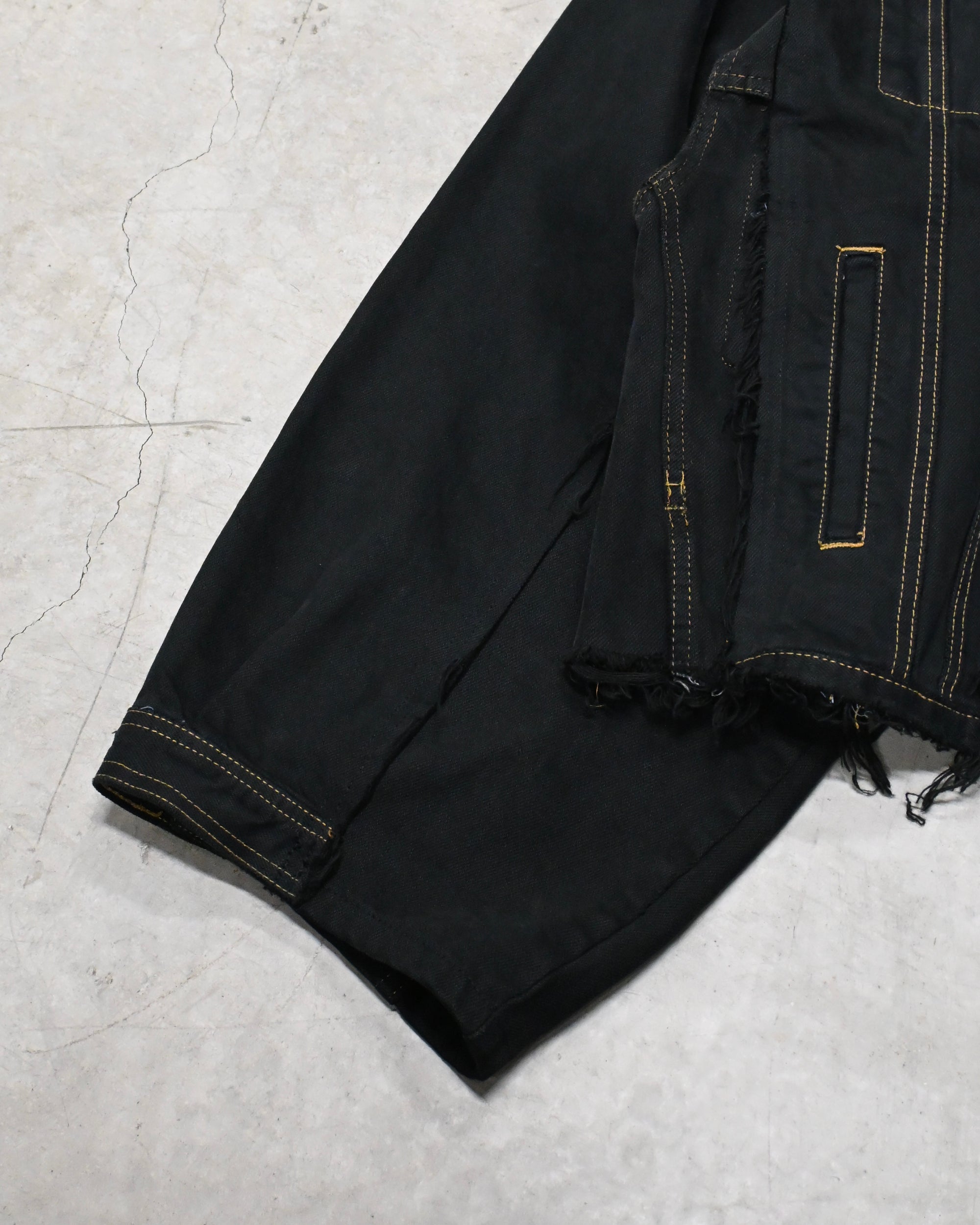 ID-006–05-F / rebuild kimono denim overdyed【A】