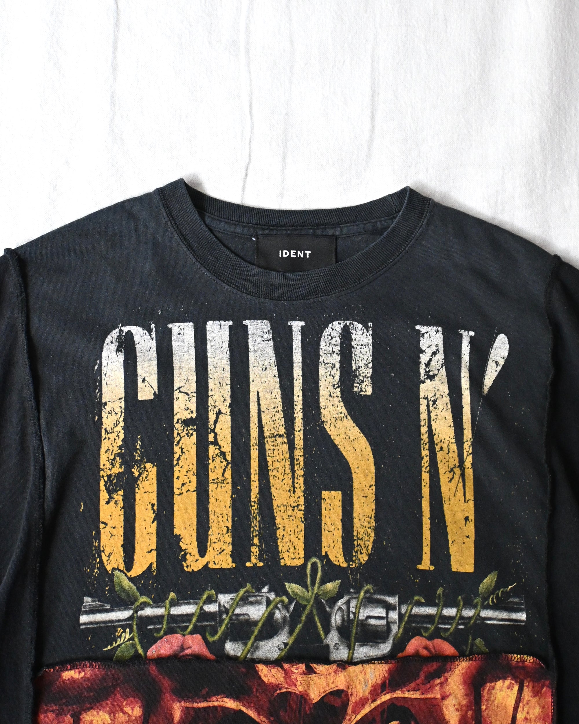 ID26-028-F / mirrored band tee【B】