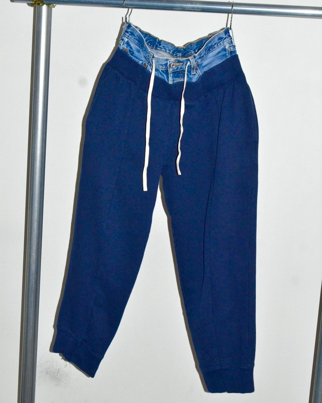 ID26-003-F / docking double waist sweat pant【B】