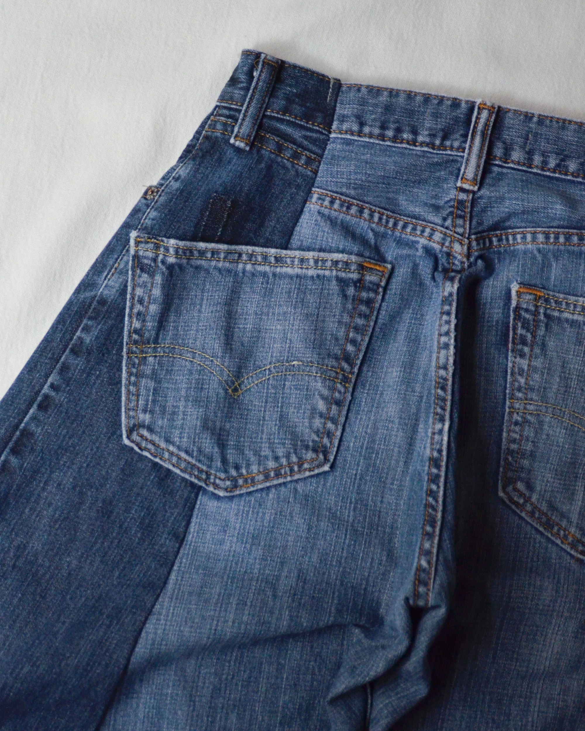 RE-010-18 / curve buggy denim【C】