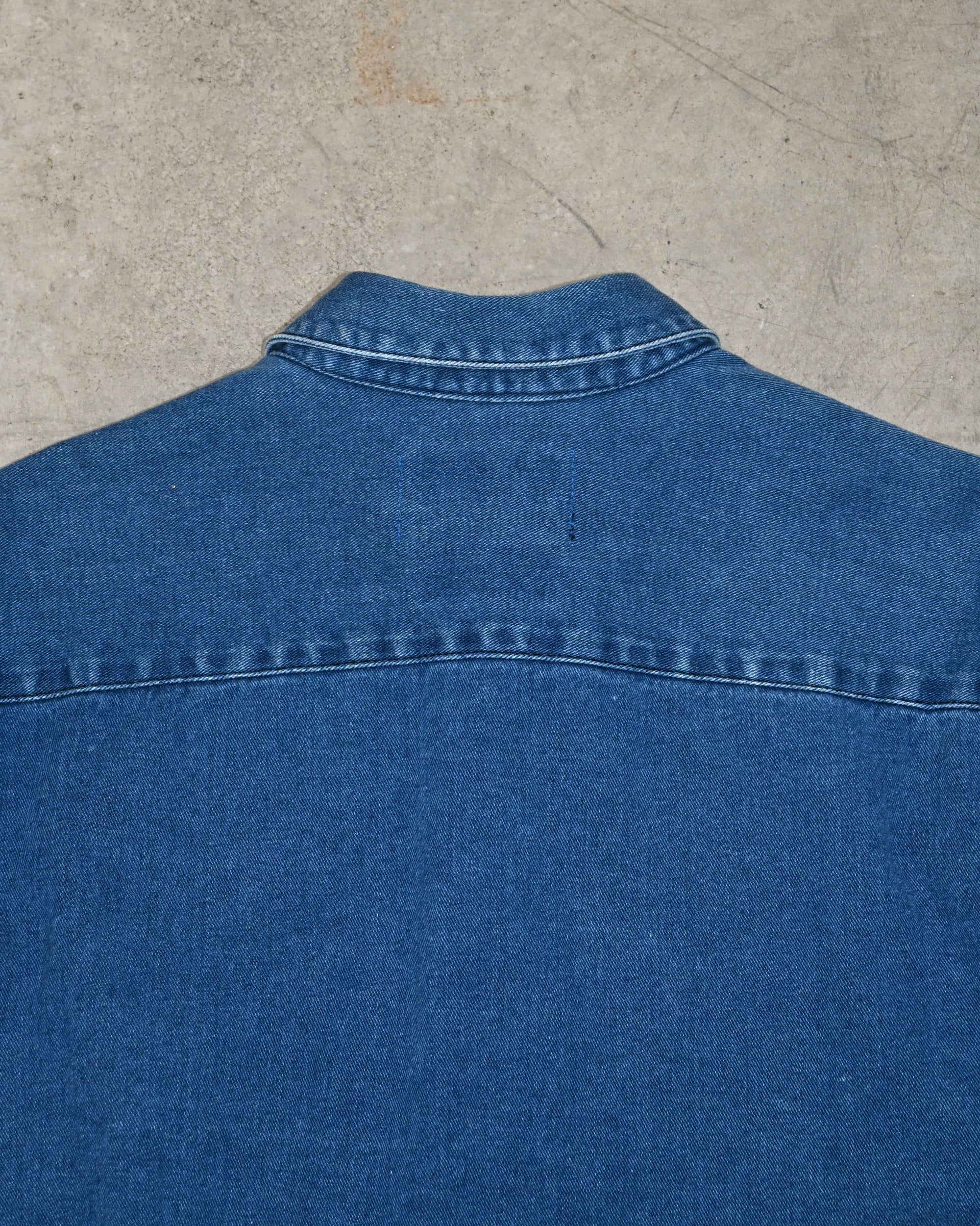 ID26-014-04-F / denim frill shirt 【B】