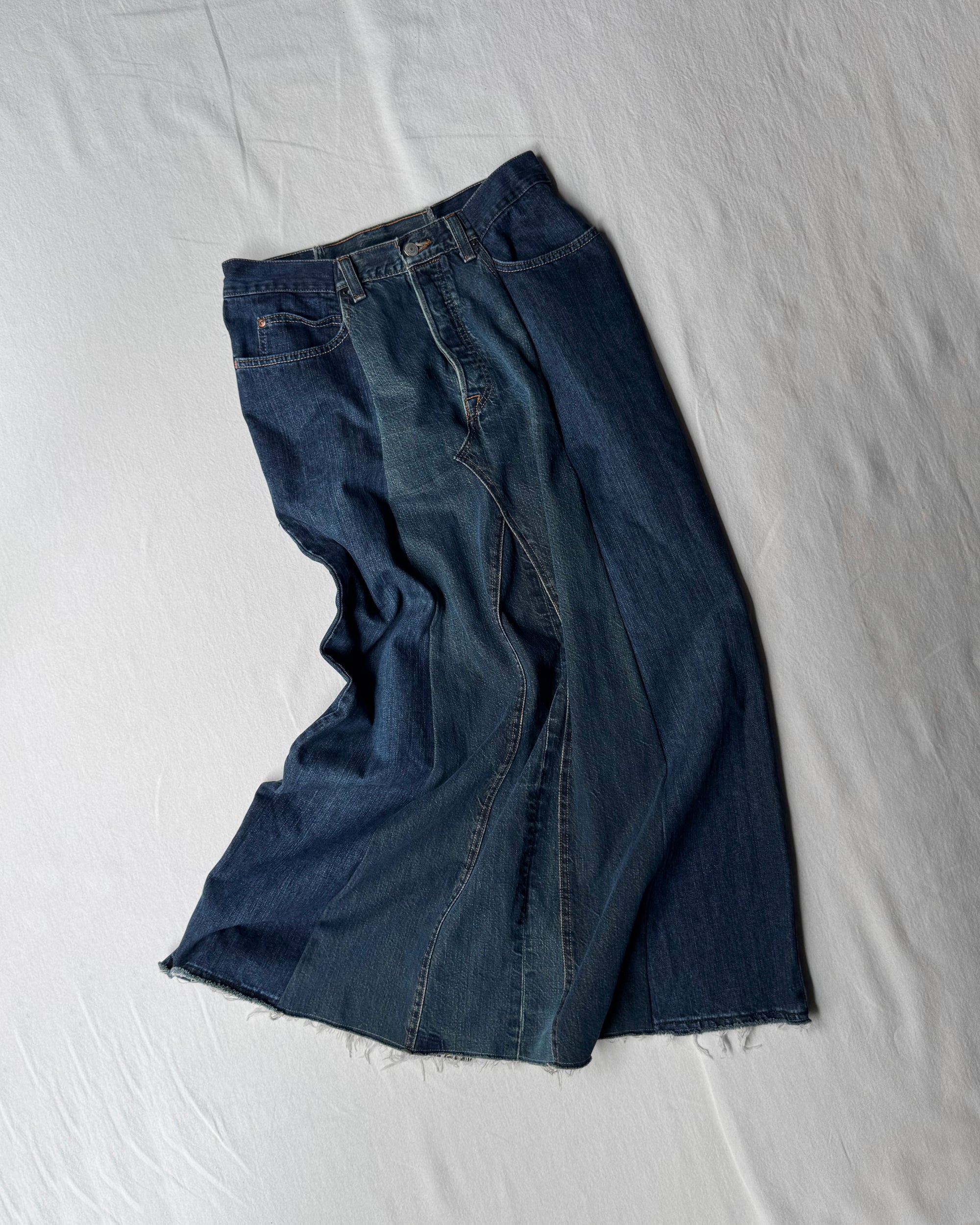 ID25-020 / rebuild denim skirt【D】