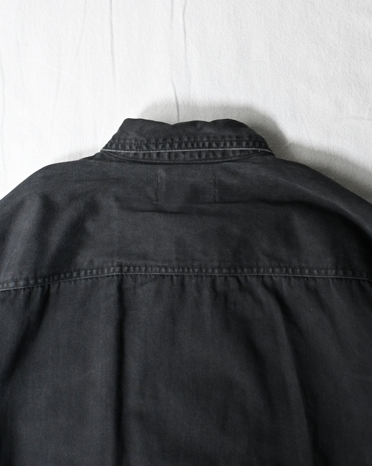 ID26-014-07-F / denim frill shirt【A】