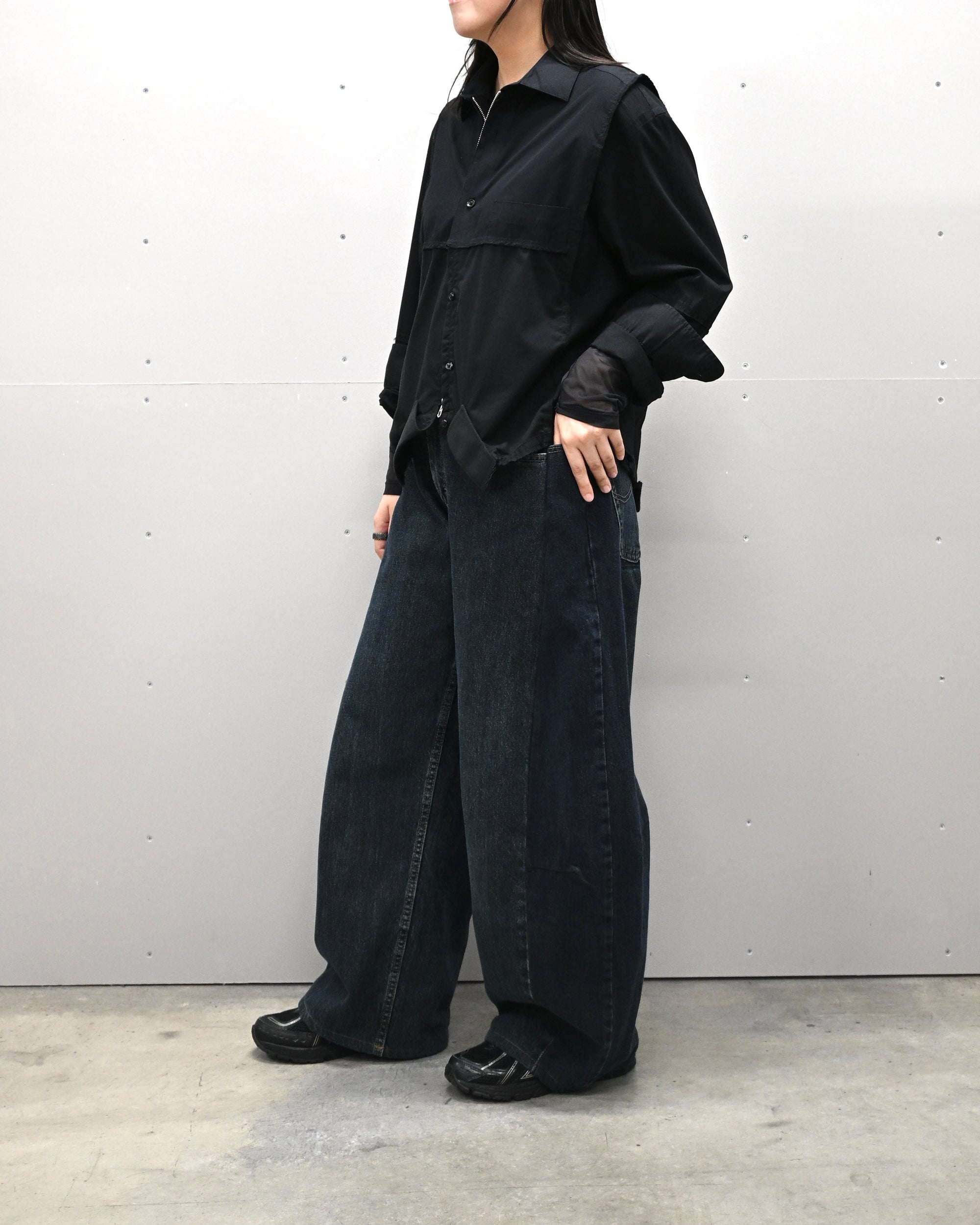 ID-001-15-S / curve buggy denim 【A】