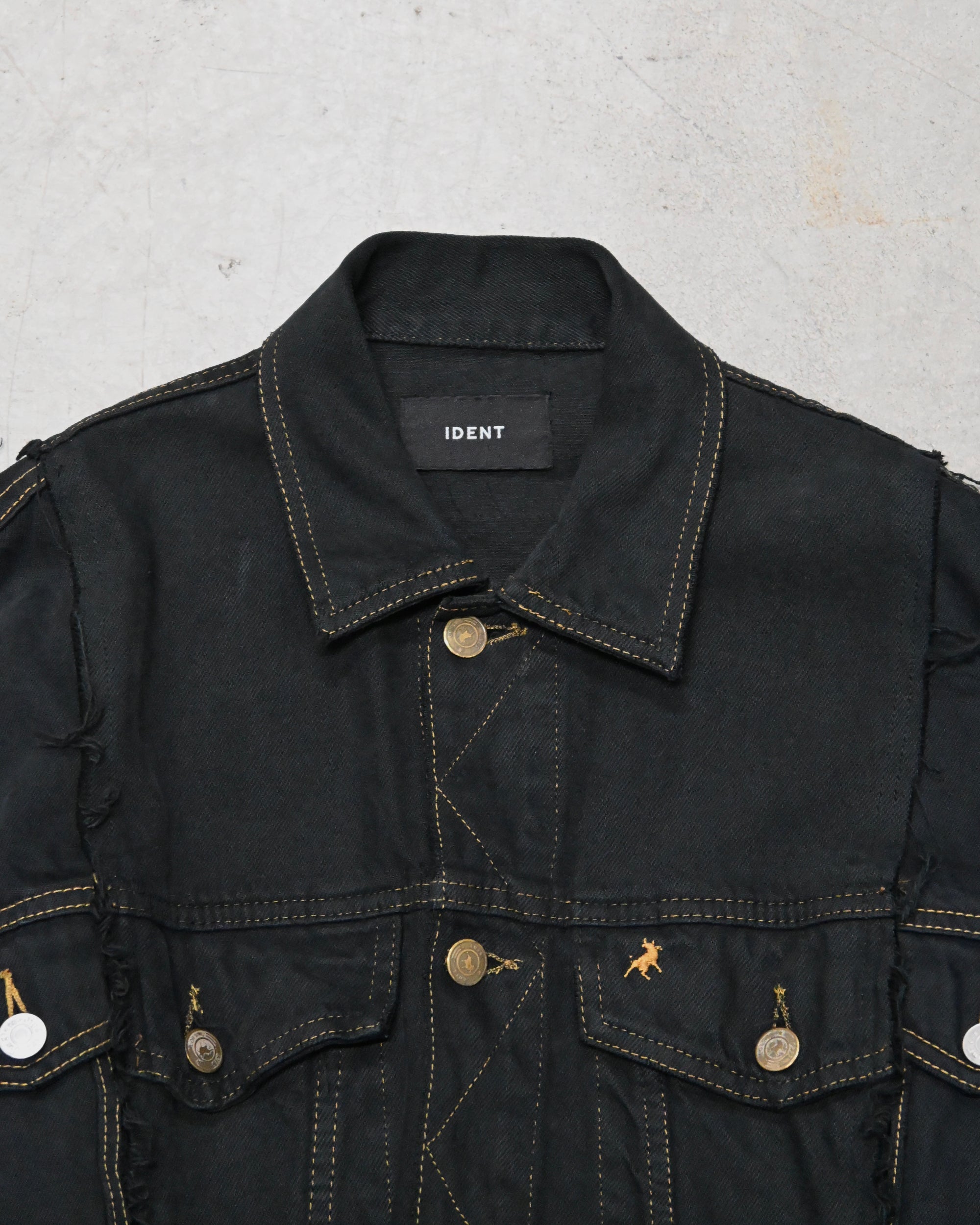 ID-006–05-F / rebuild kimono denim overdyed【A】