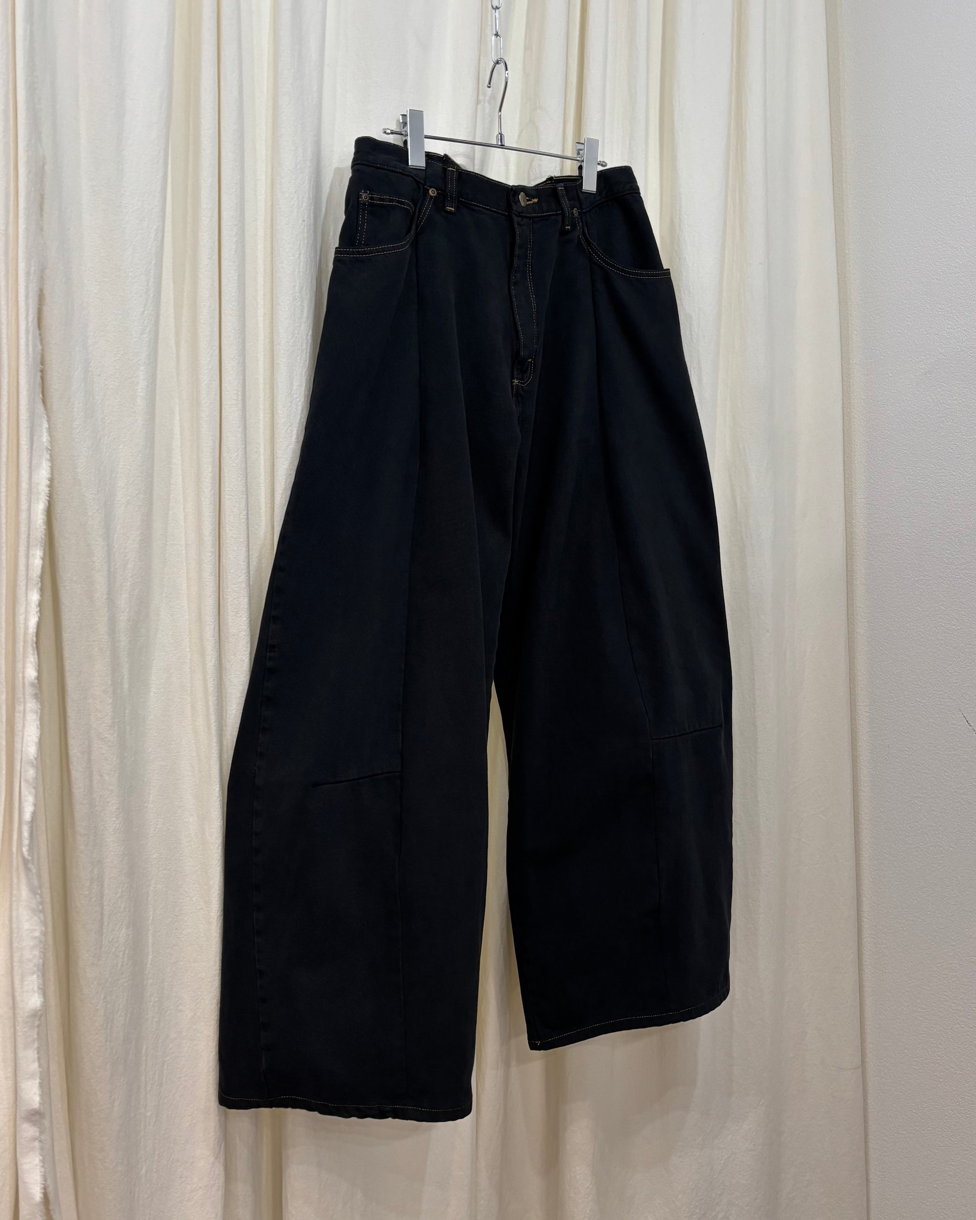 ID-005–06-XL / curve buggy denim overdyed【A】