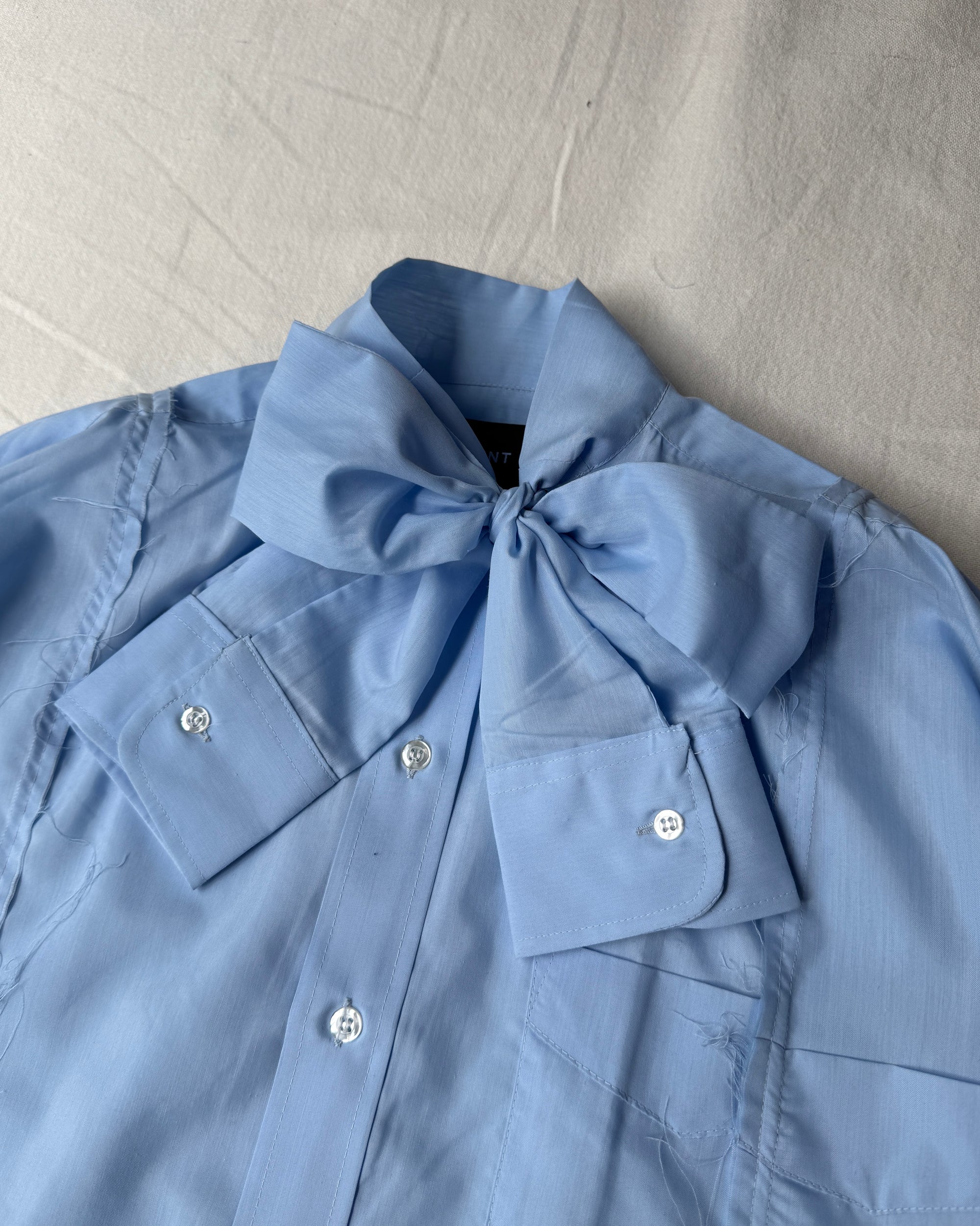 ID26-004-F / docking ribbon shirt【A】