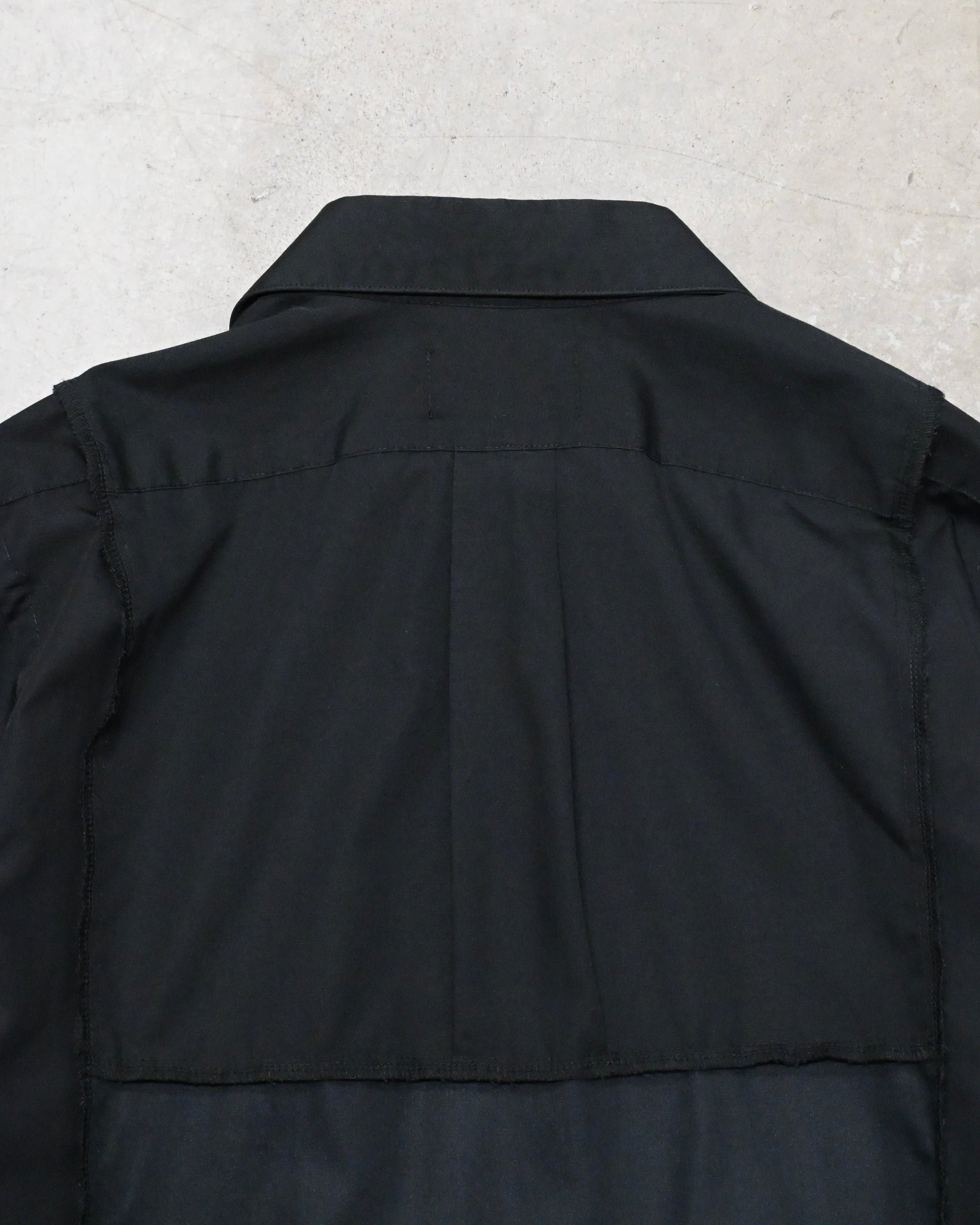 ID26-019-02-F / mirrored zip shirt【B】