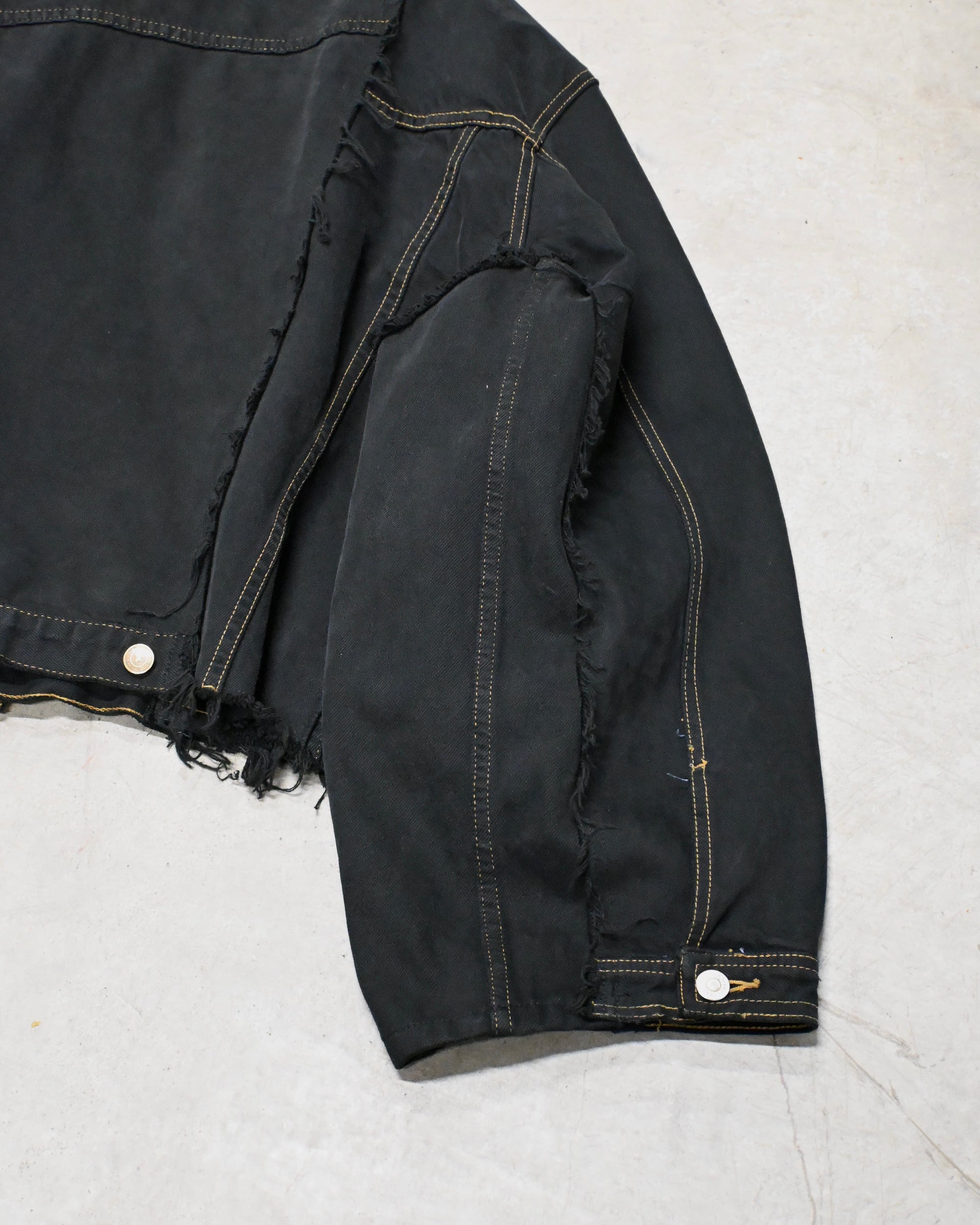 ID-006–05-F / rebuild kimono denim overdyed【A】