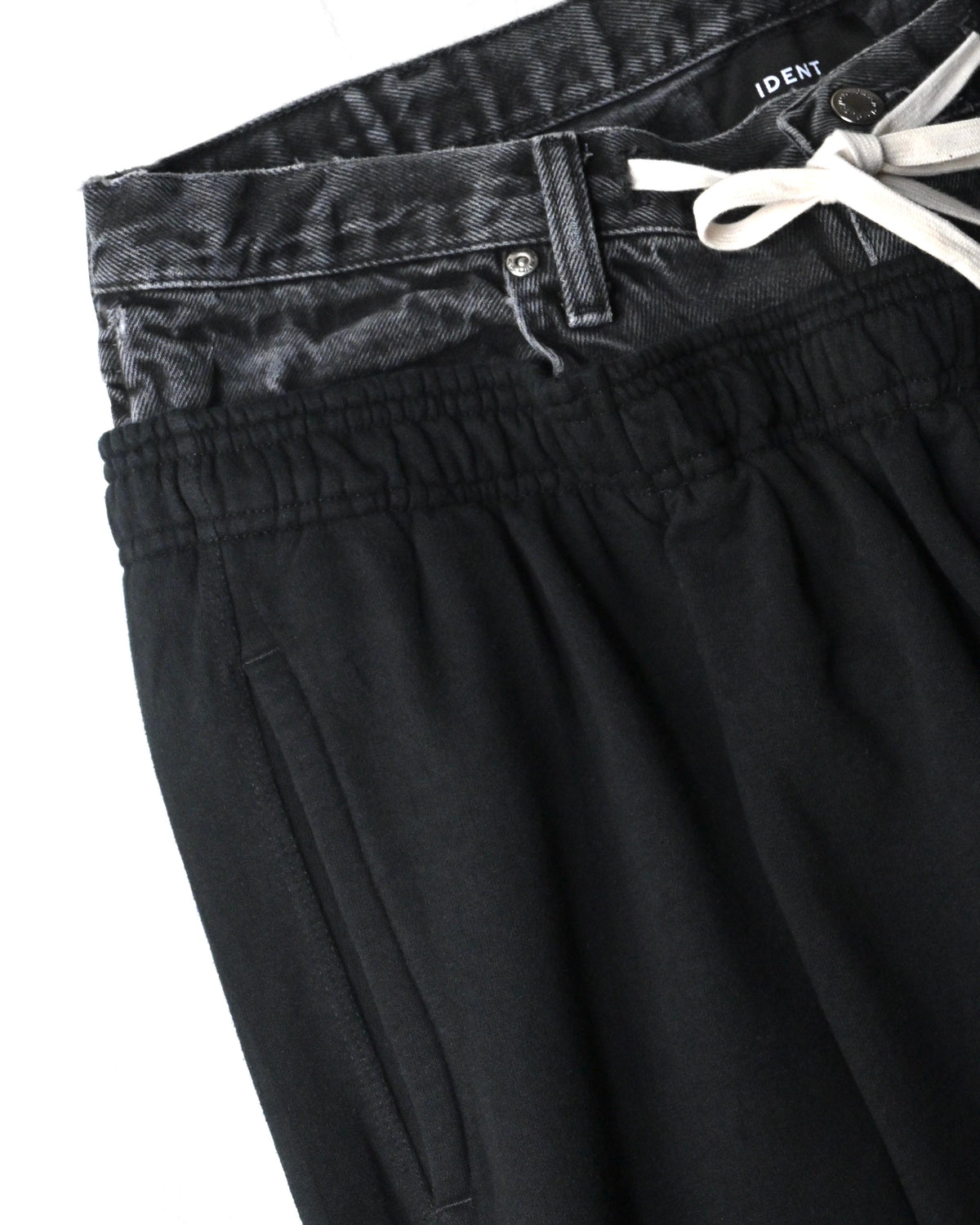 ID26-051-F / double wast wide sweat【B】