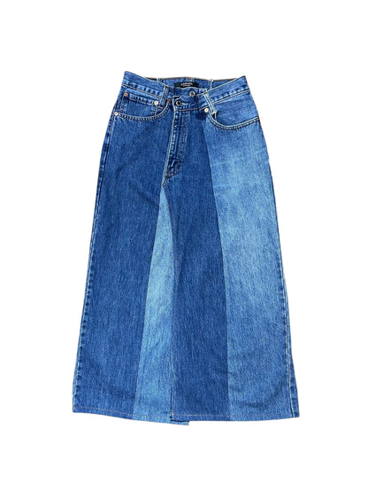 RE-028 / asymmetry denim skirt【B】