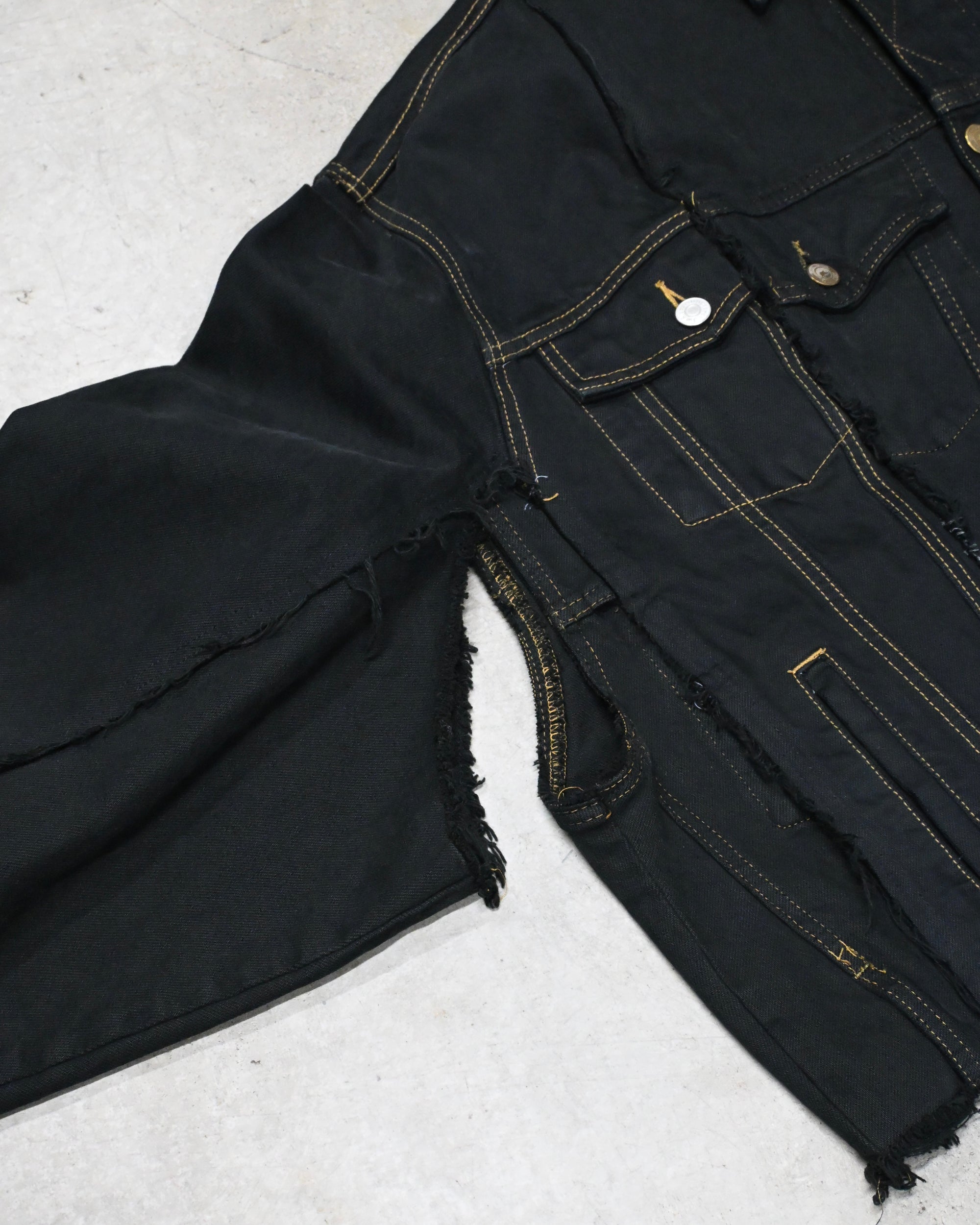 ID-006–05-F / rebuild kimono denim overdyed【A】