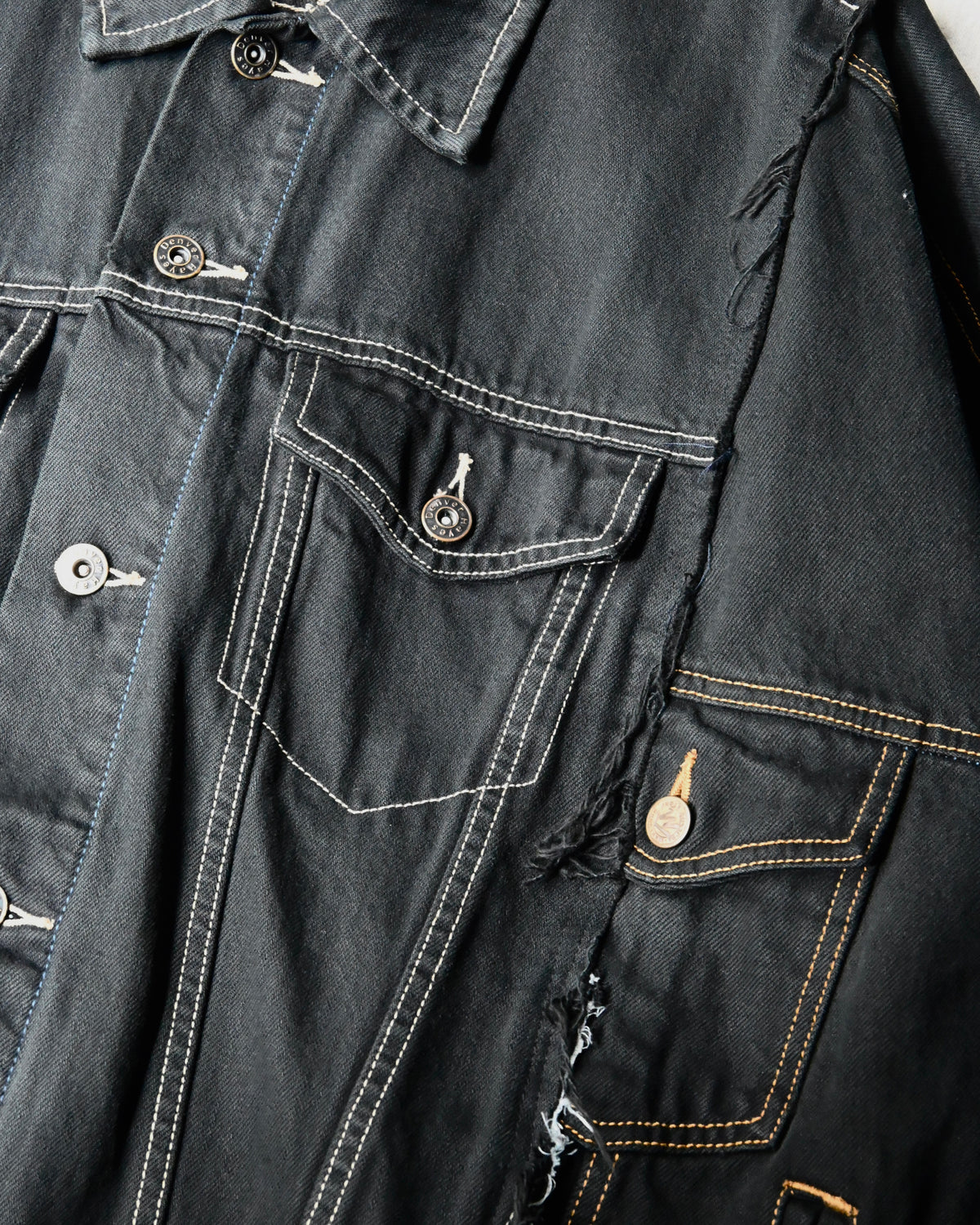 ID-006-06-F / rebuild denim overdyed【C】