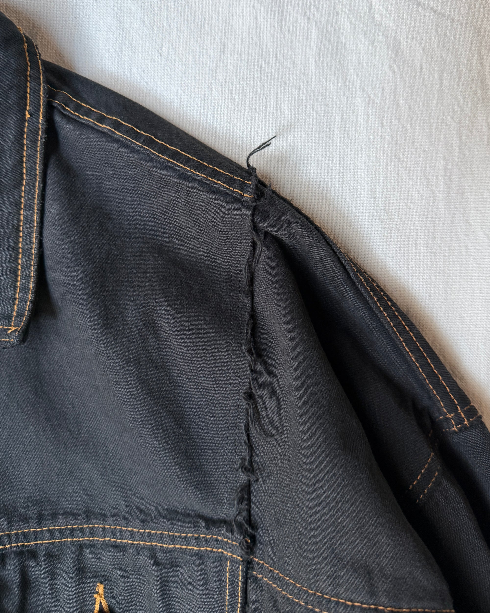 RE-030-F-05 / rebuild kimono denim jacket overdye 【A】