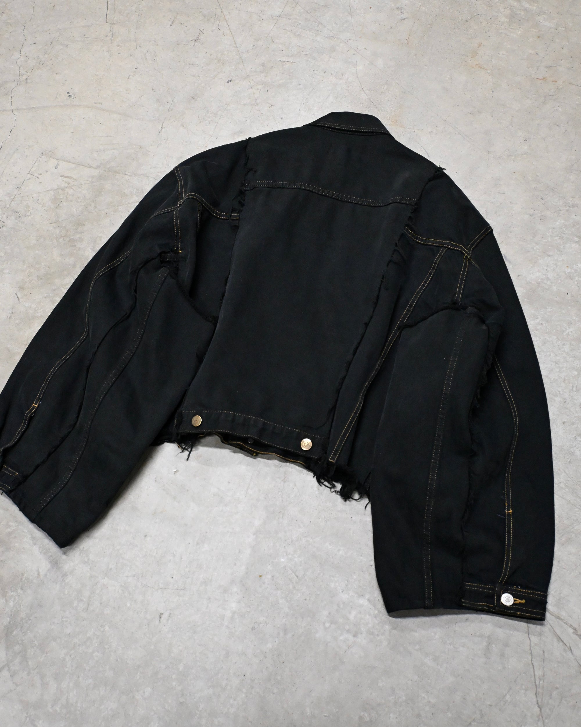 ID-006–05-F / rebuild kimono denim overdyed【A】