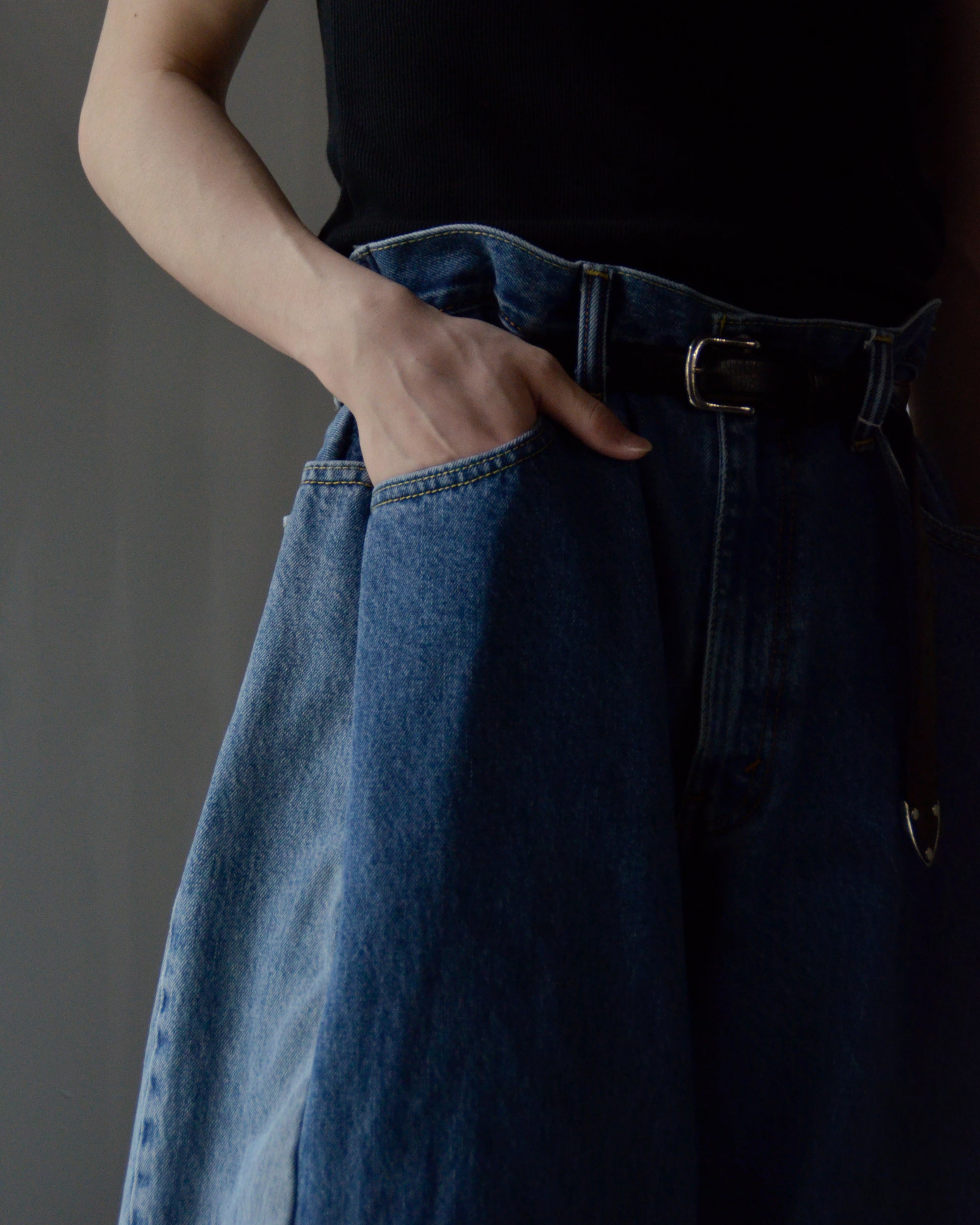 RE-010-18 / curve buggy denim【J】